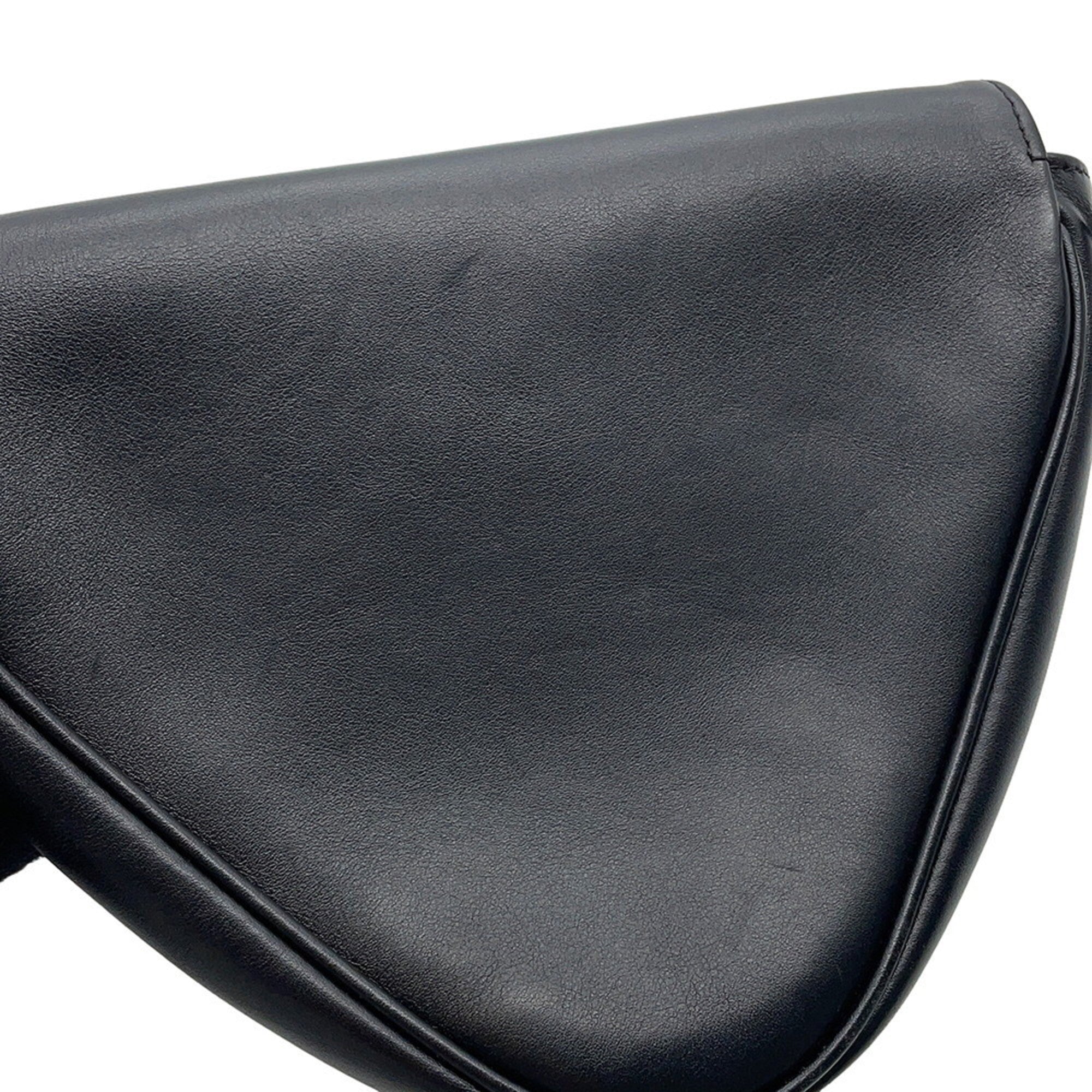 Celine Black Leather Handbag Pochette Shoulder Bag (Pre-Owned)