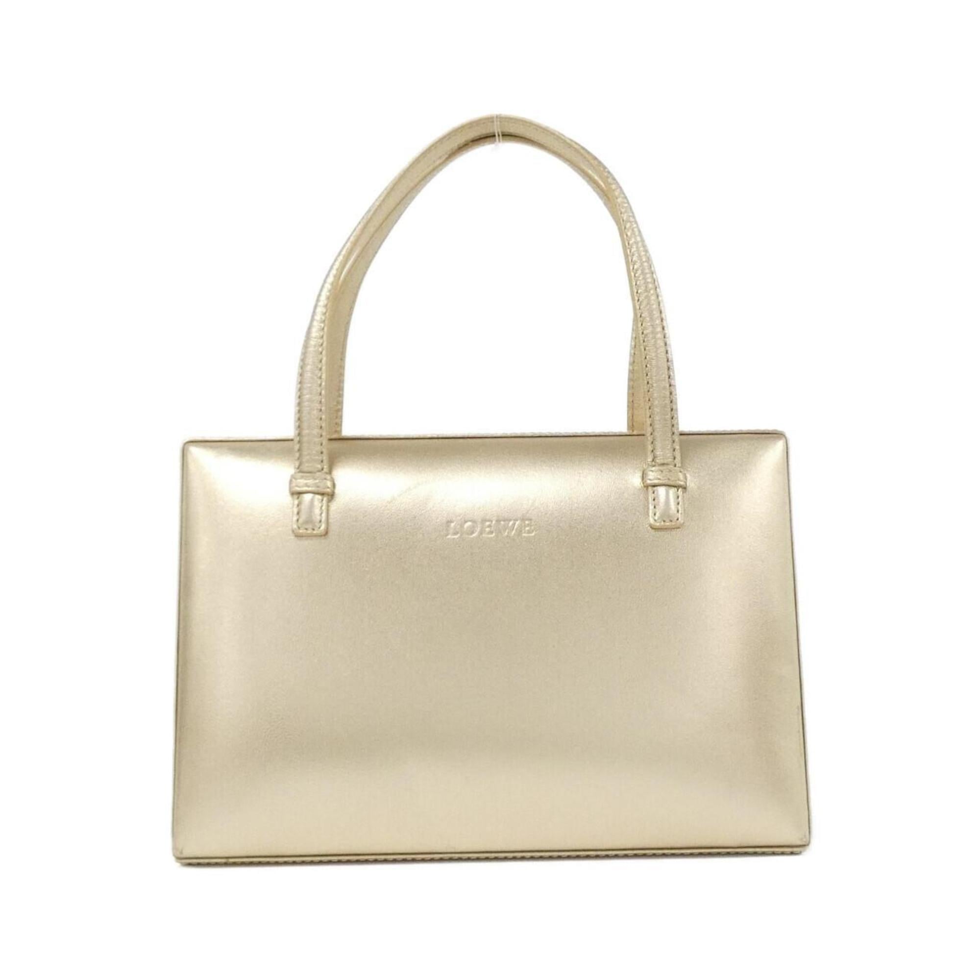 Loewe Gold Leather Handbag (Pre-Owned)