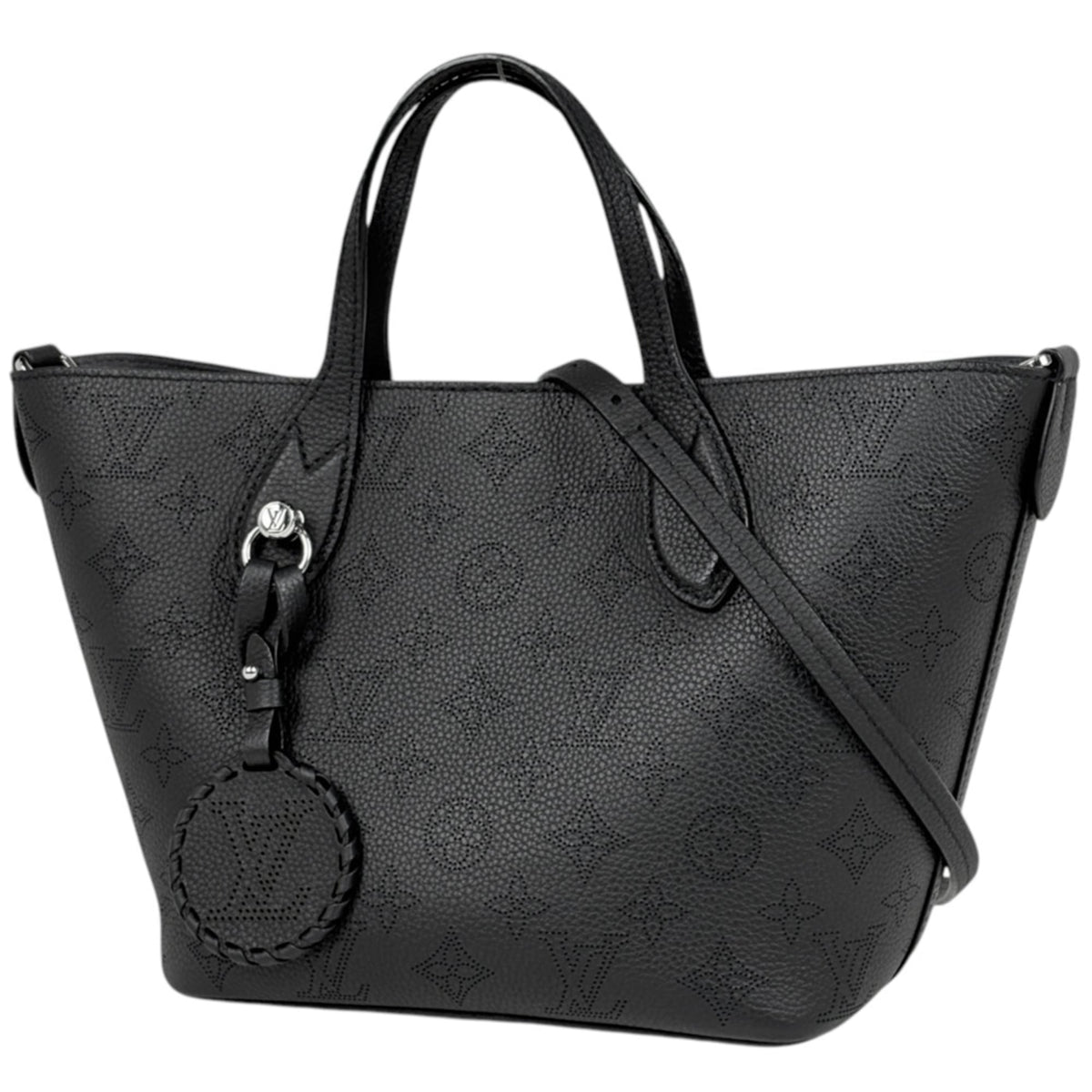 Louis Vuitton Mahina Black Noir Mahina Leather Handbag (Pre-Owned)