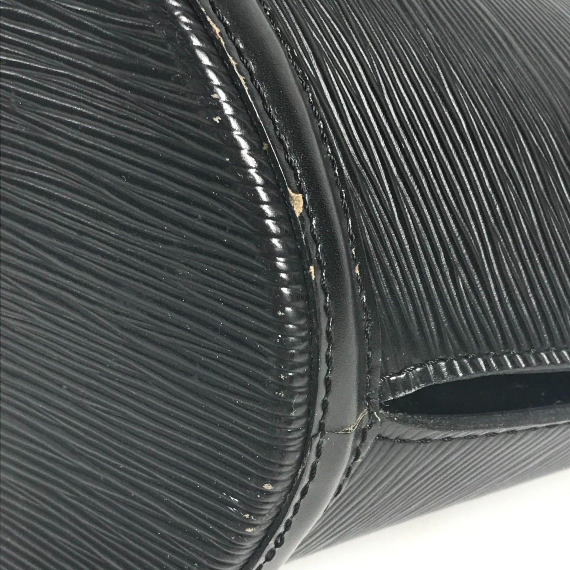 Louis Vuitton Black Noir Epi Leather Shoulder Bag Tote Bag (Pre-Owned)