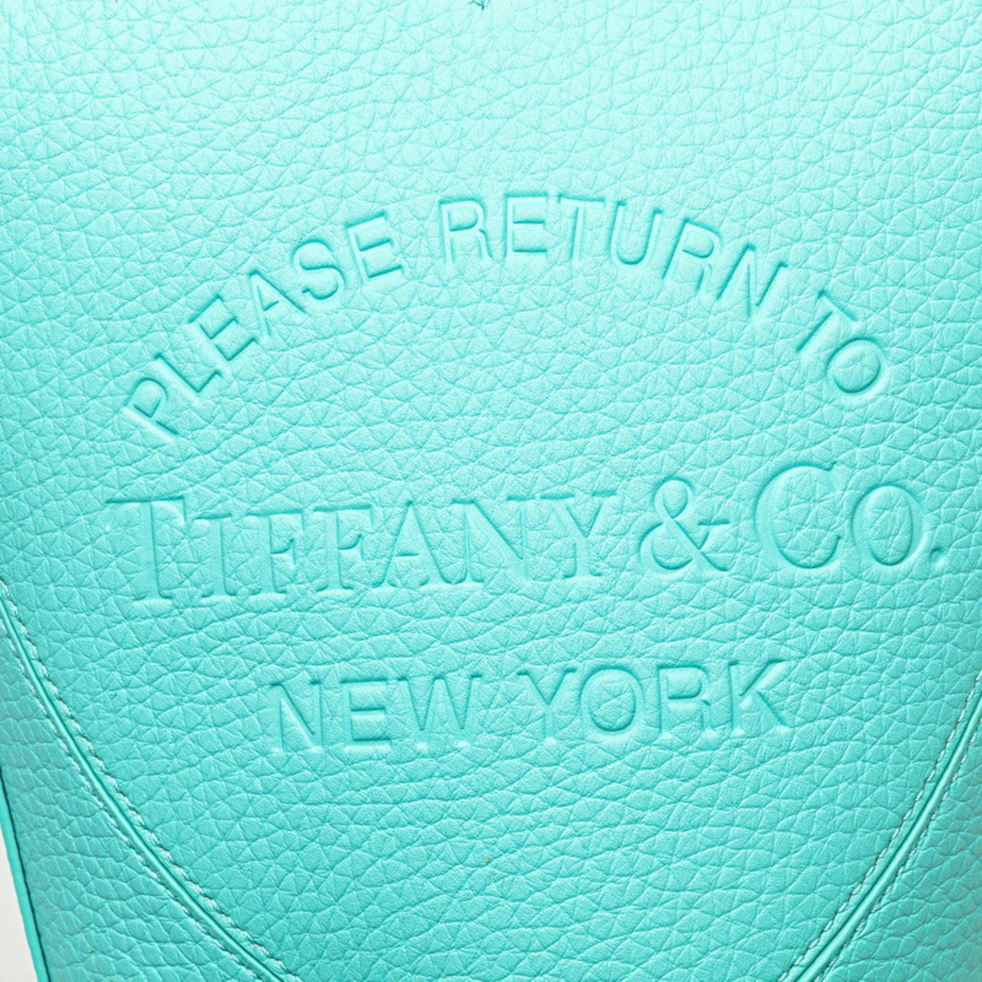 Tiffany Tiffany Blue Leather Handbag Shoulder Bag (Pre-Owned)