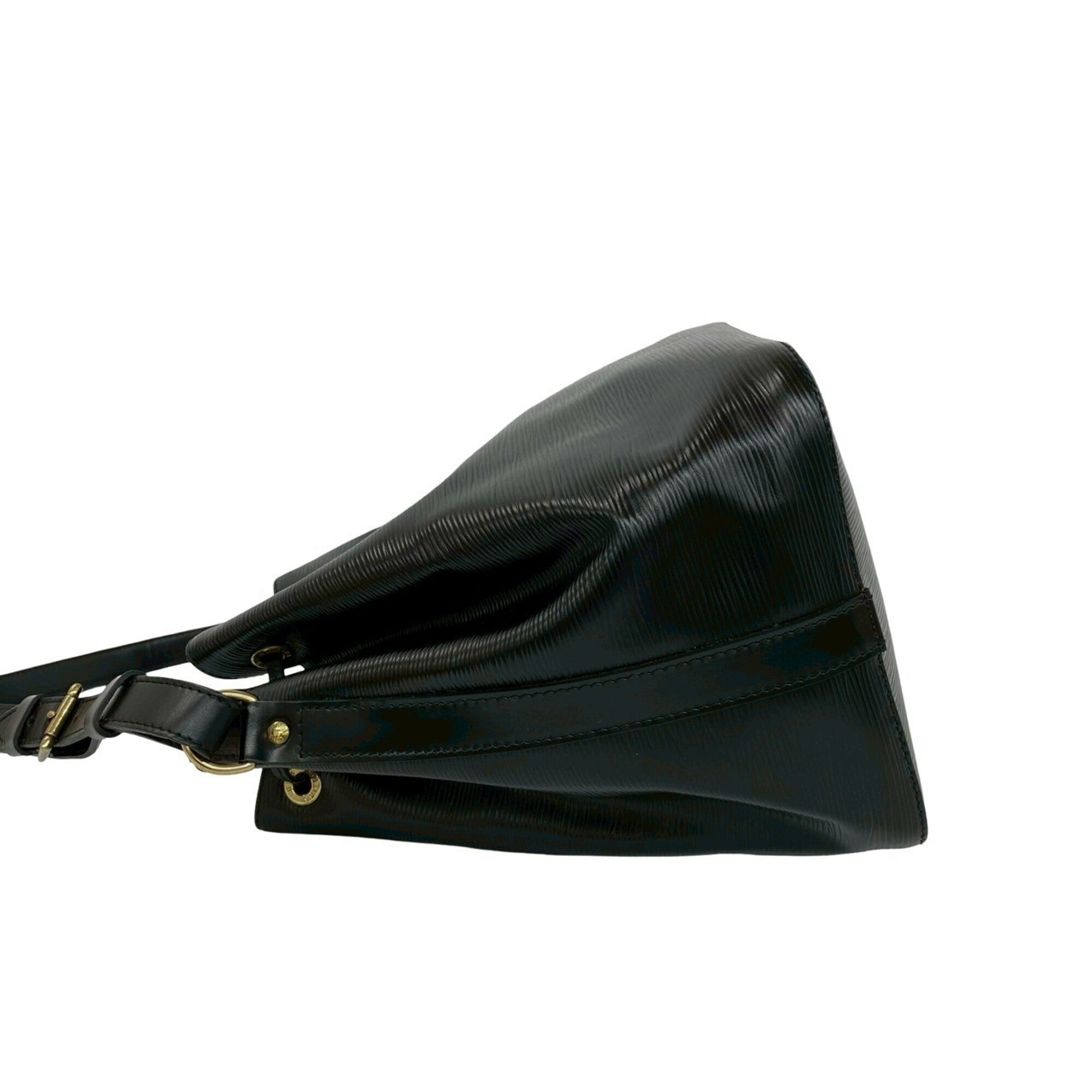 Louis Vuitton Black Leather Shoulder Bag (Pre-Owned)