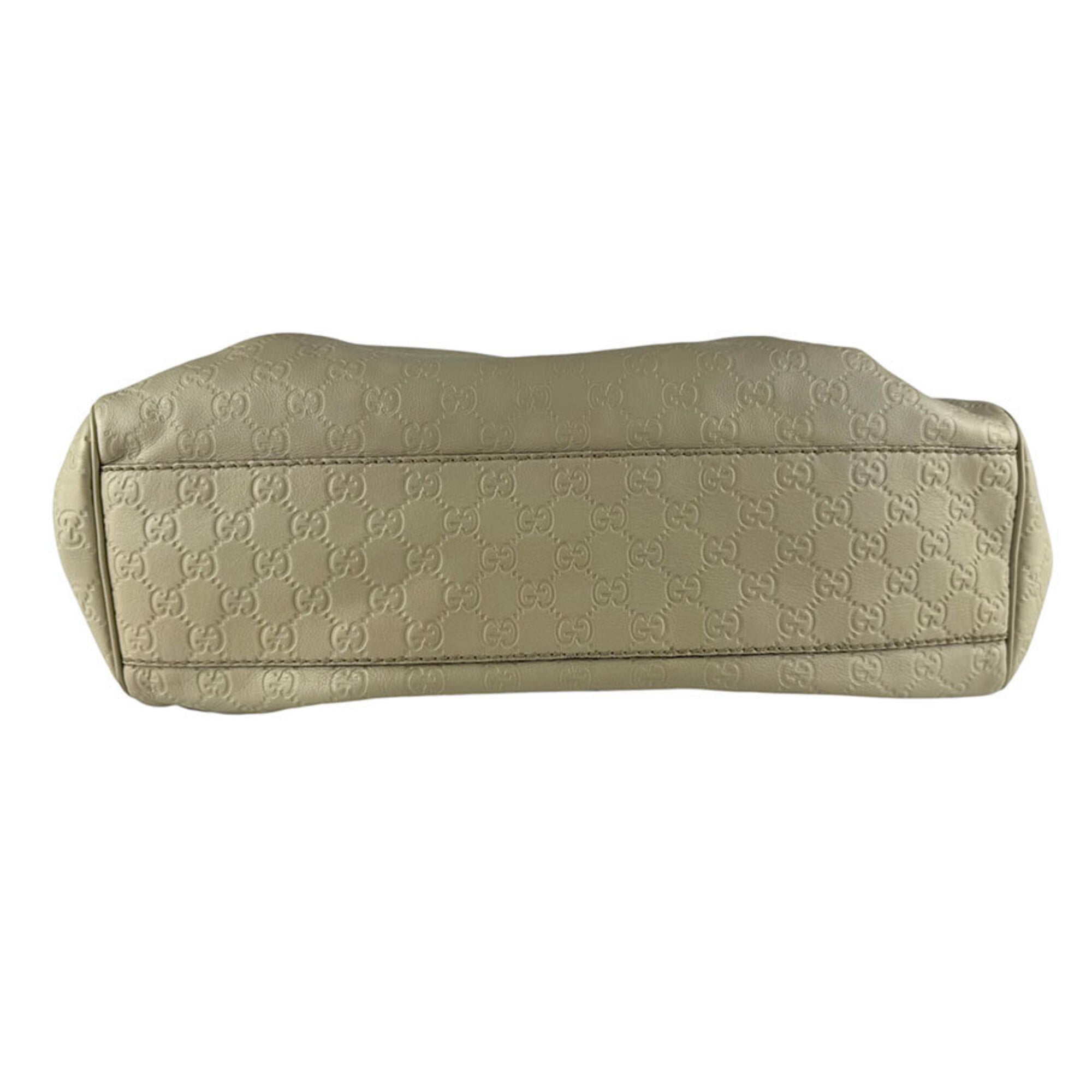 Gucci Light Beige Leather Handbag (Pre-Owned)