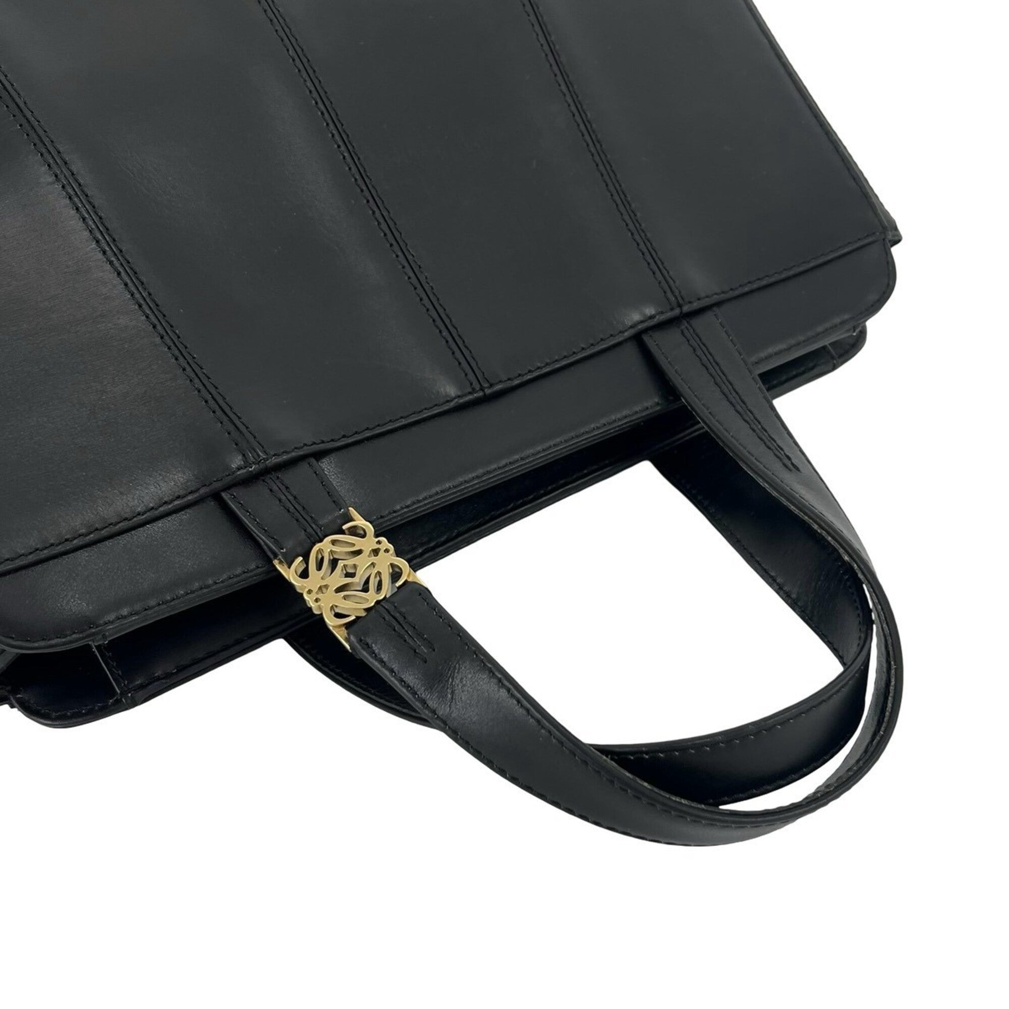 Loewe Black Leather Tote Bag (Pre-Owned)