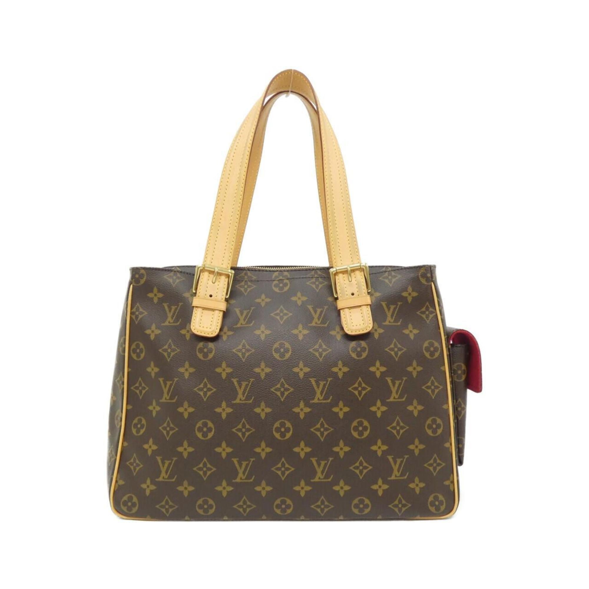 Louis Vuitton Monogram Marron Coated Canvas Handbag (Pre-Owned)