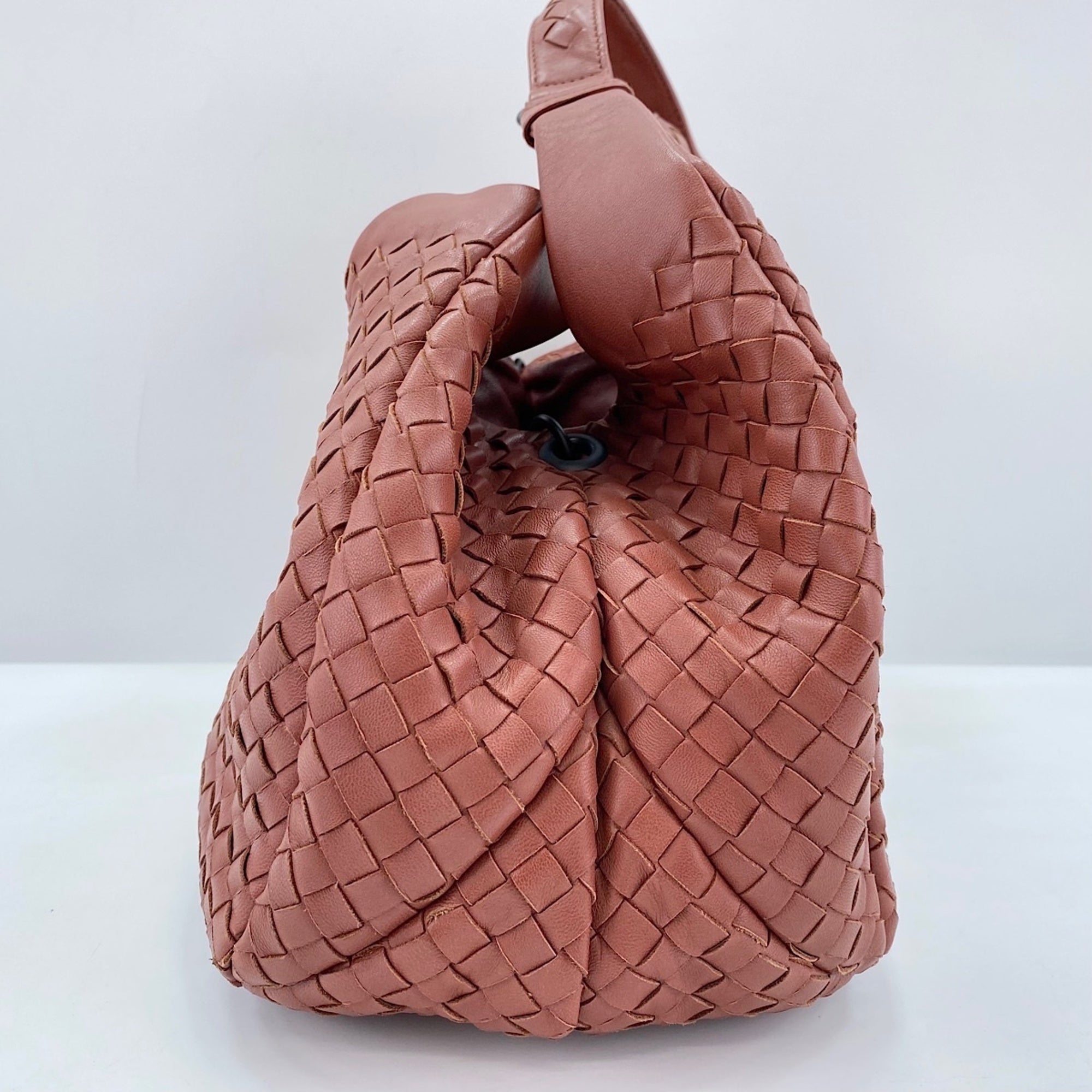 Bottega Veneta Intrecciato Pink Intrecciato Handbag (Pre-Owned)