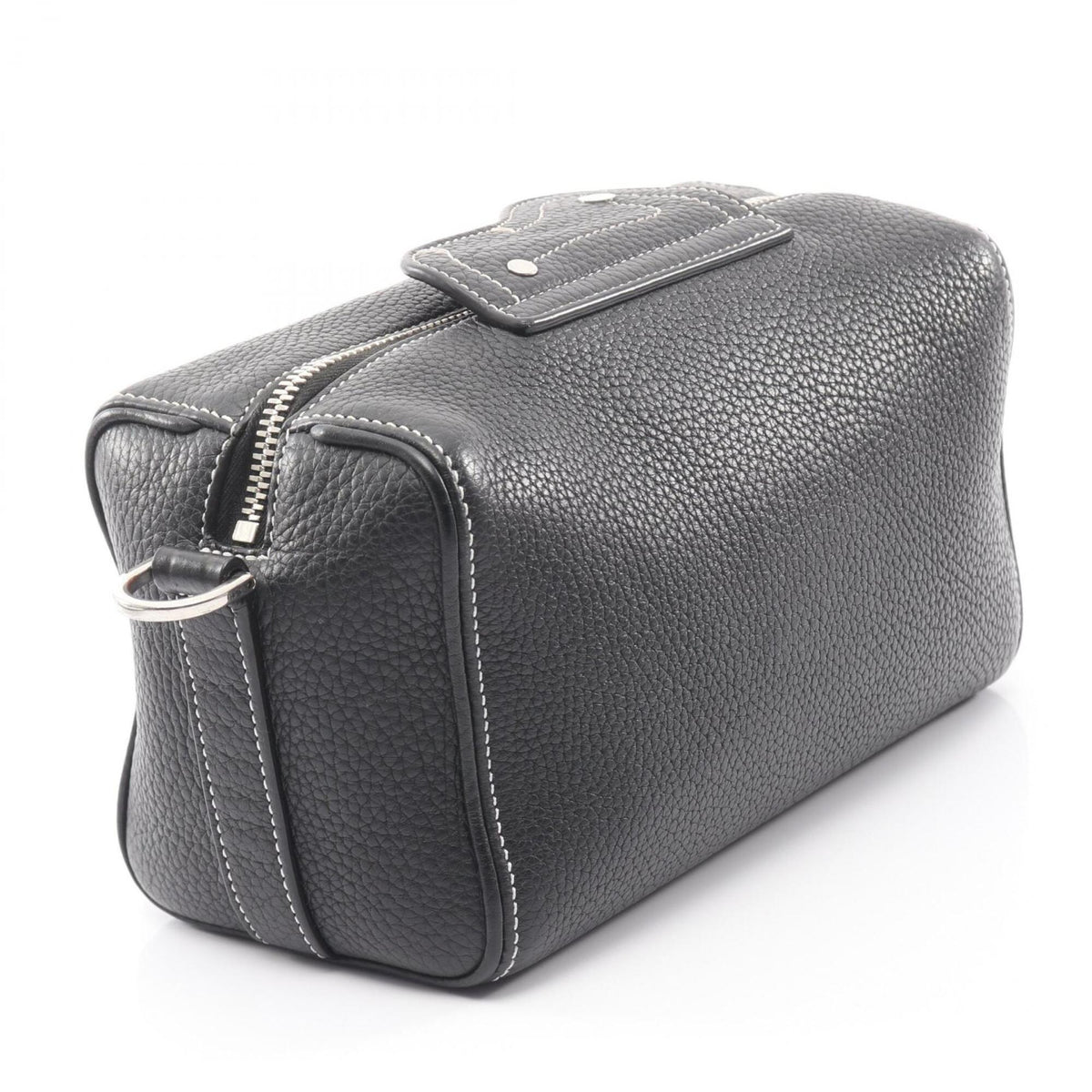 Christian Dior Black Leather Handbag Shoulder Bag (Pre-Owned)