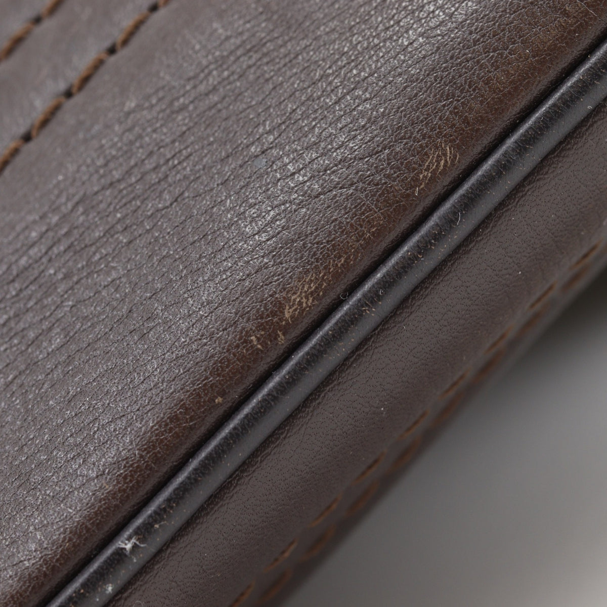 Louis Vuitton Brown Coffee Utah Leather Shoulder Bag (Pre-Owned)