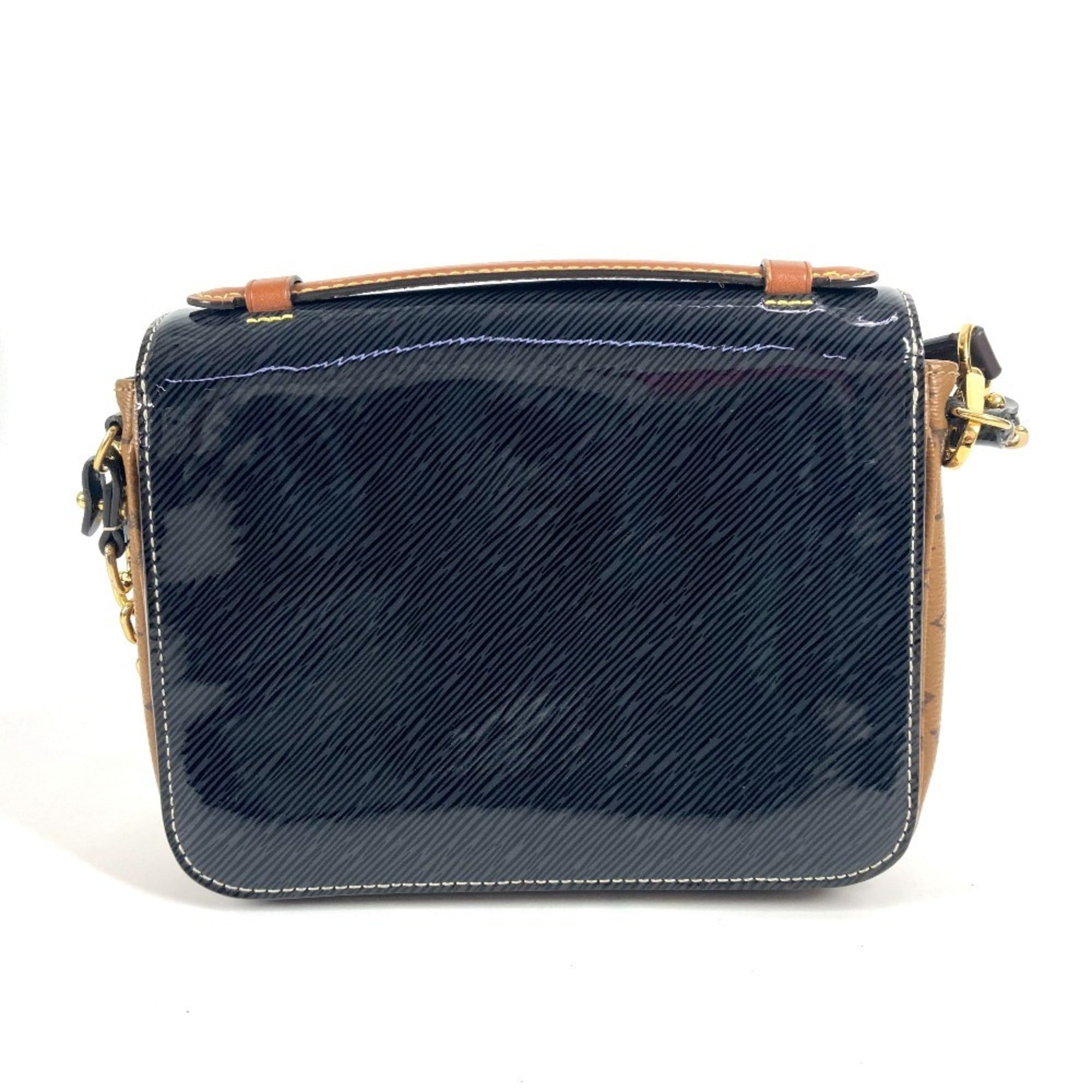 Louis Vuitton Monogram Reverse Black Brown Monogram Reverse Handbag Pochette Shoulder Bag (Pre-Owned)
