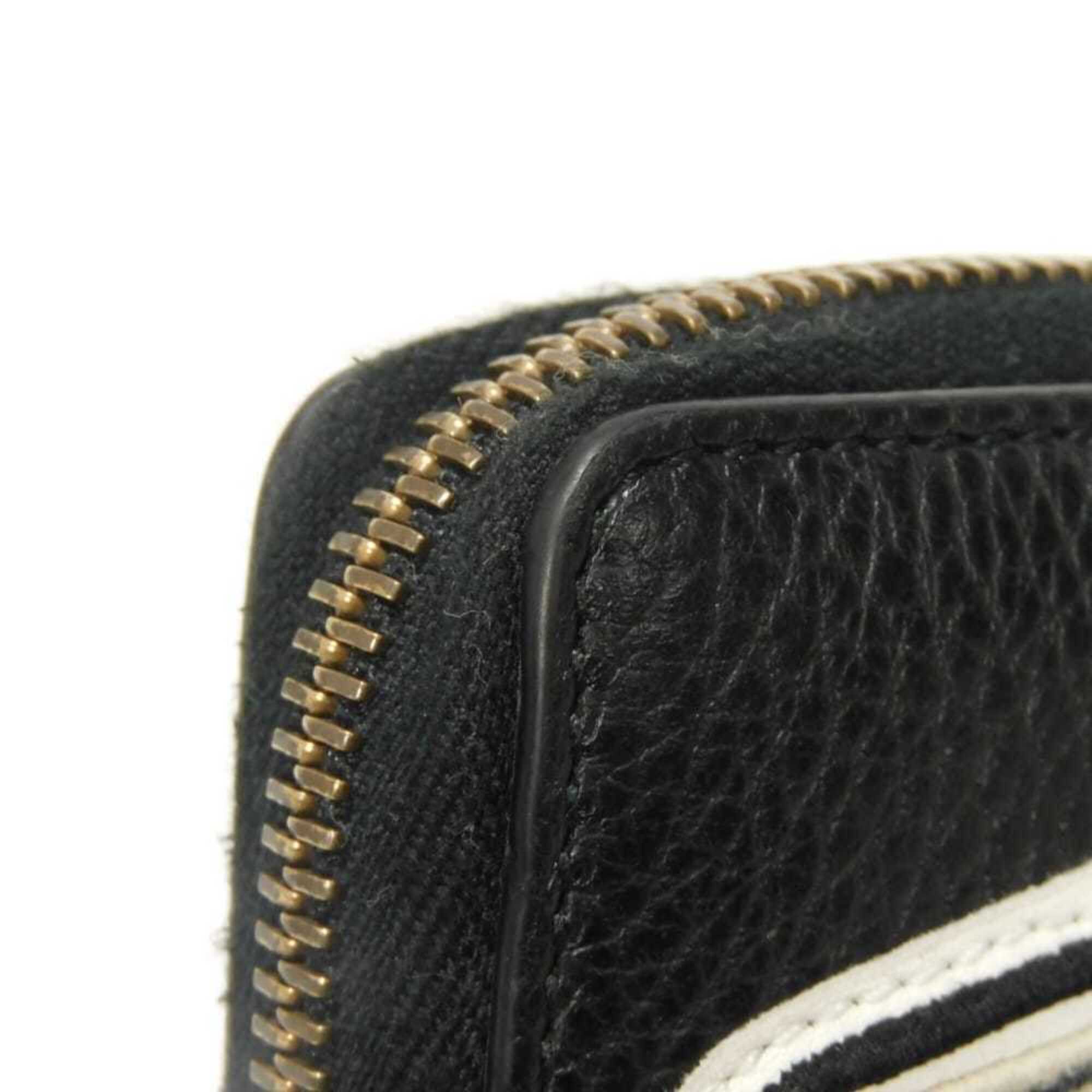 Gucci Black Leather Long Wallet (Bi-Fold) (Pre-Owned)