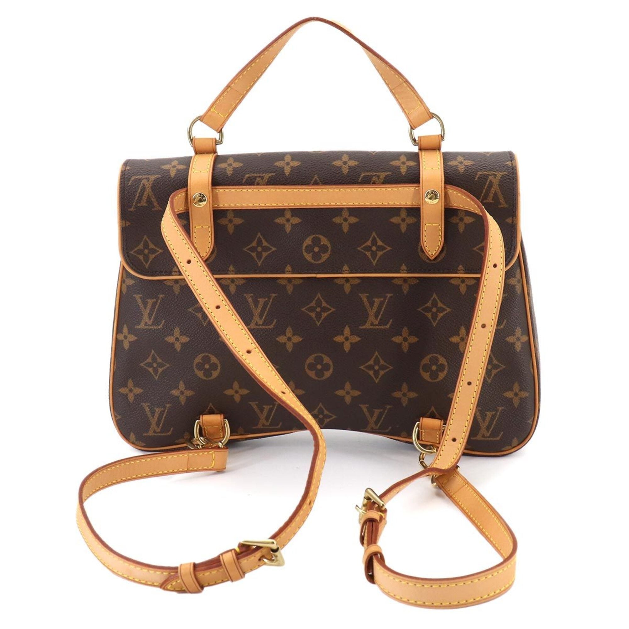 Louis Vuitton Brown Monogram Monogram Backpack Handbag Shoulder Bag (Pre-Owned)