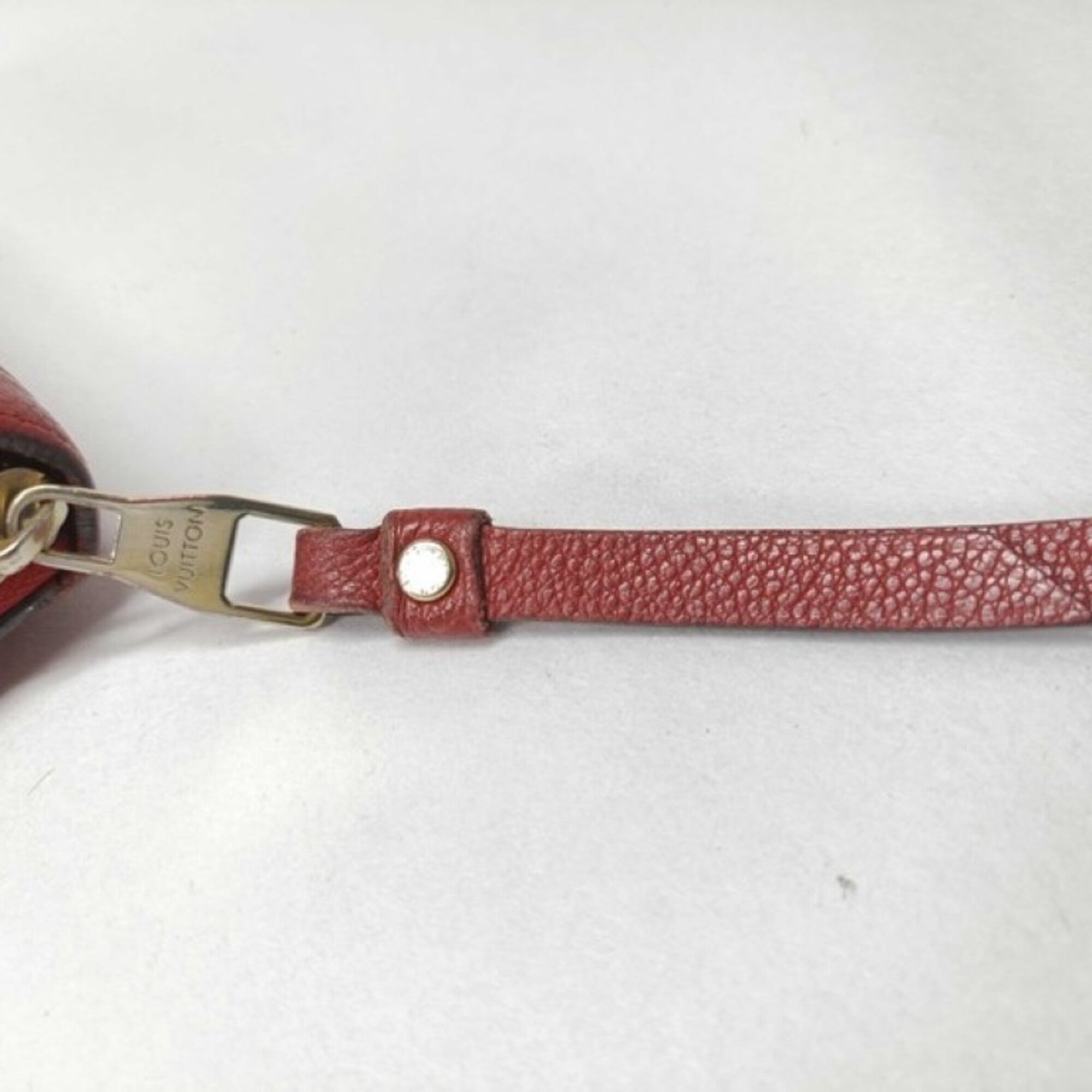 Louis Vuitton Monogram Empreinte Cerise Red Color Monogram Empreinte Long Wallet (Bi-Fold) (Pre-Owned)