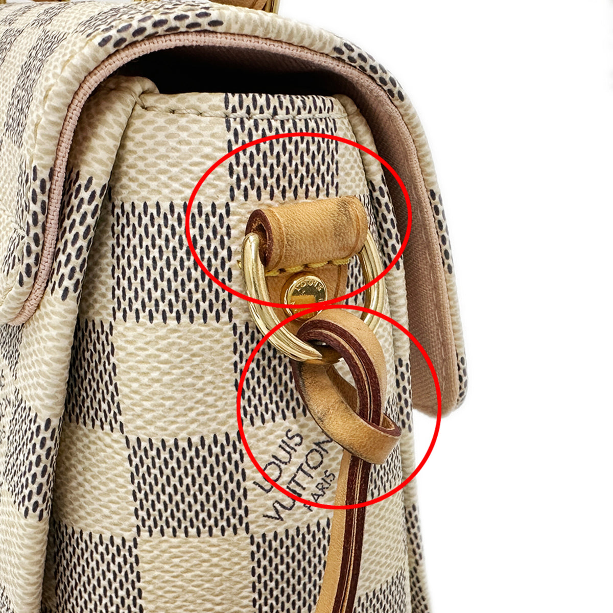 Louis Vuitton Damier Azur Damier Azur Canvas Handbag Shoulder Bag (Pre-Owned)