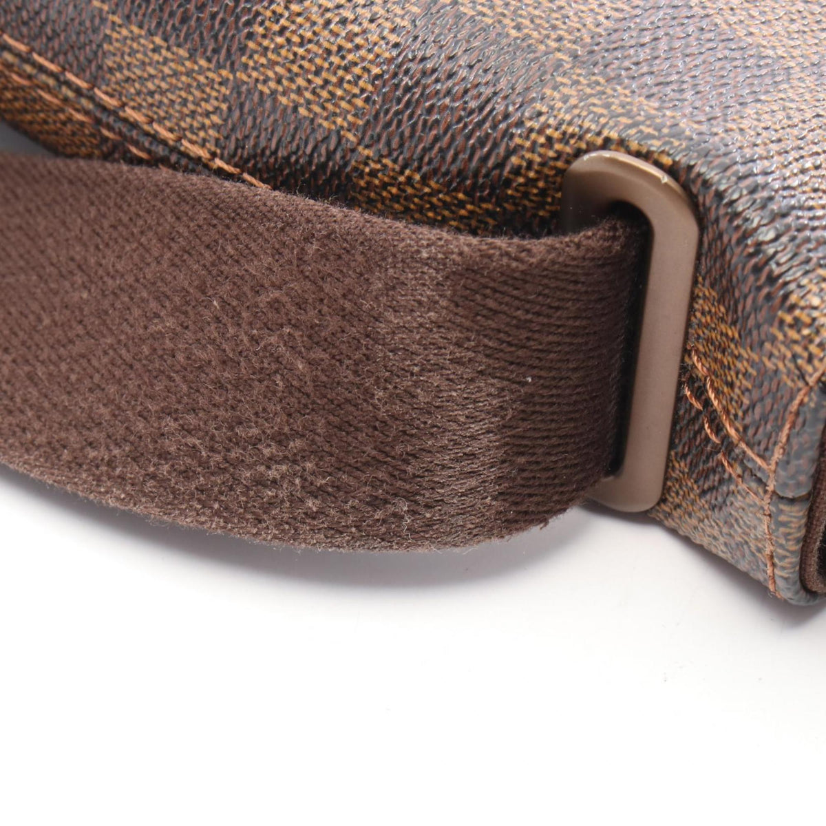 Louis Vuitton Brown Damier Canvas Coated Canvas Leather Handbag Shoulder Bag (Pre-Owned)