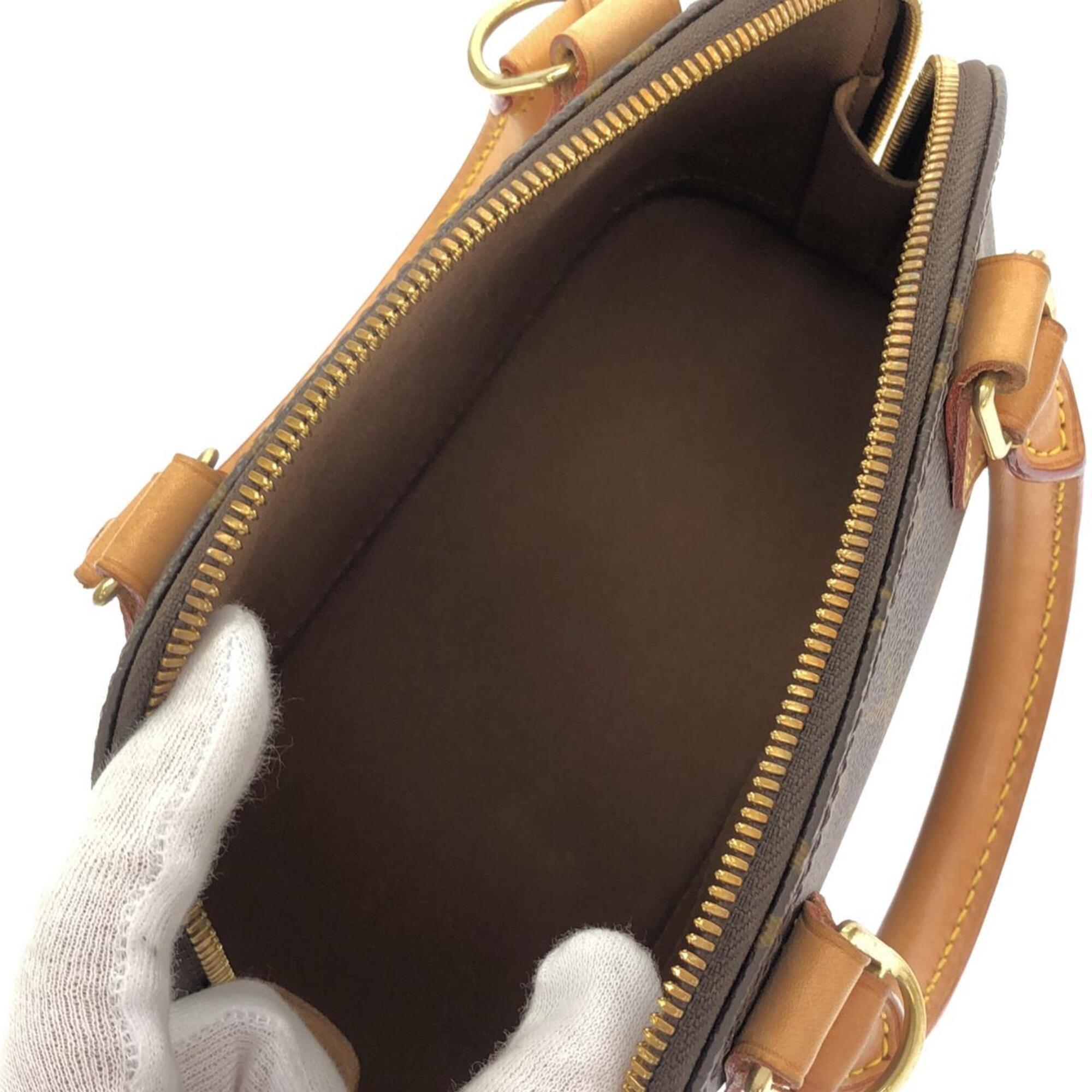 Louis Vuitton Monogram Marron Coated Canvas Handbag (Pre-Owned)
