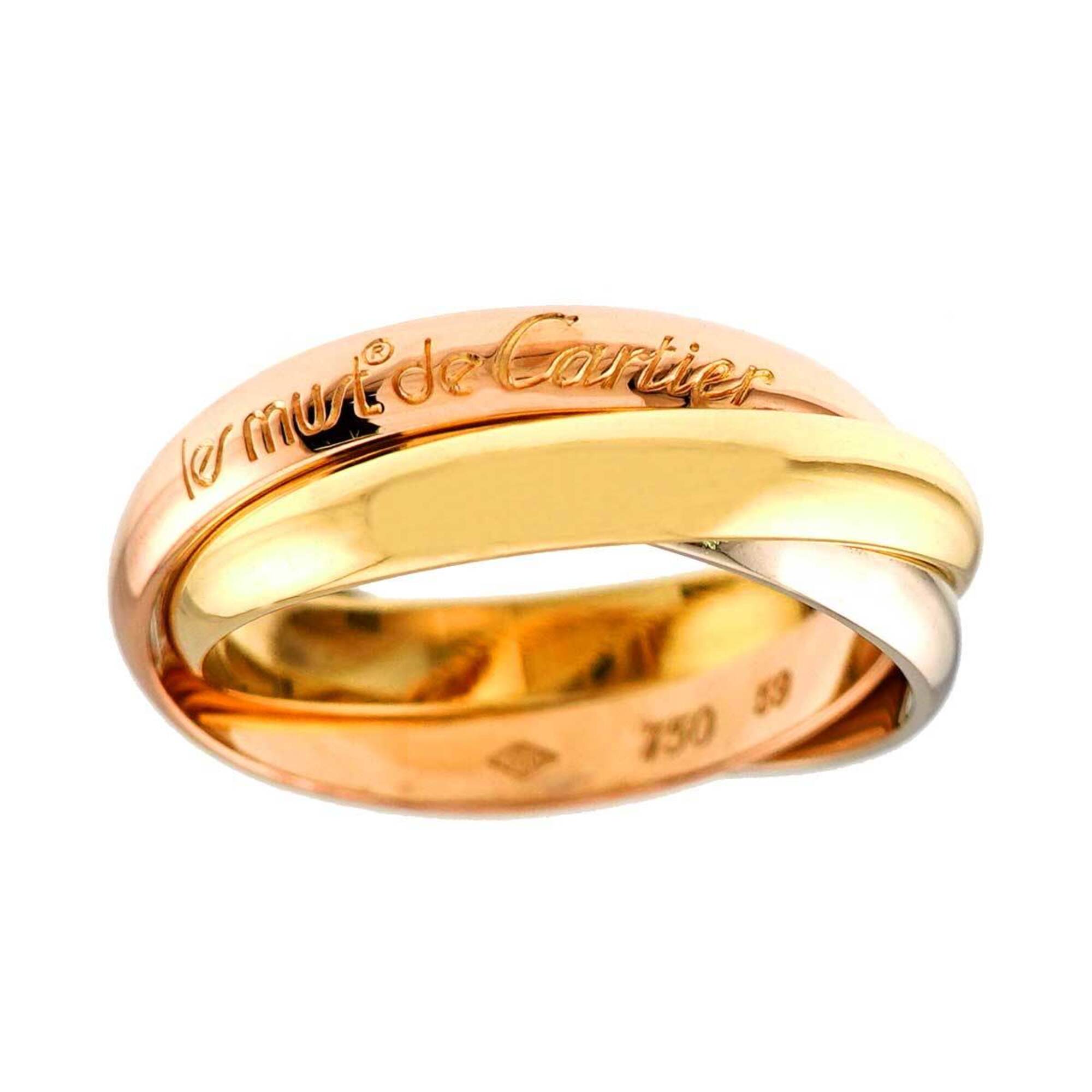 Cartier Yellow Gold (18K) Pink Gold (18K) White Gold (18K) Band Ring (Pre-Owned)