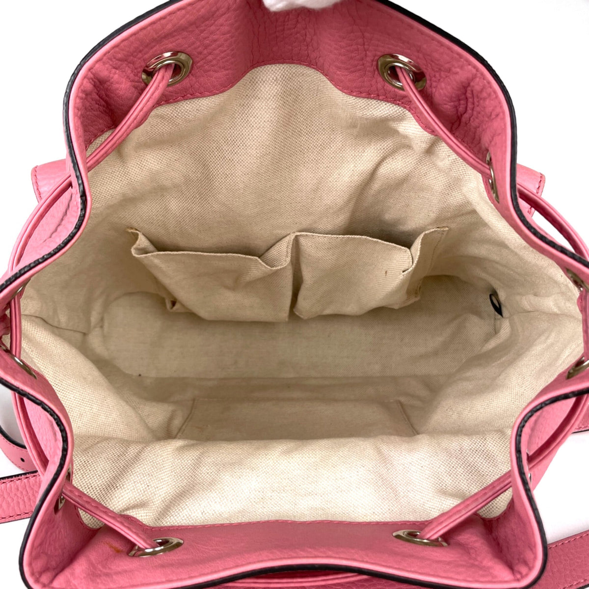 Gucci Pink Leather Backpack (Pre-Owned)