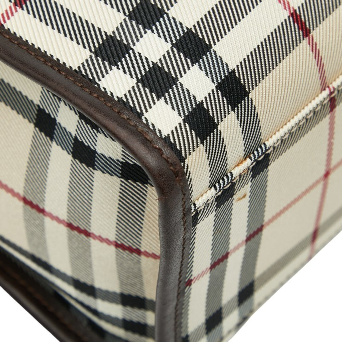 Burberry Beige Multi-Color Pvc Leather Handbag Tote Bag (Pre-Owned)