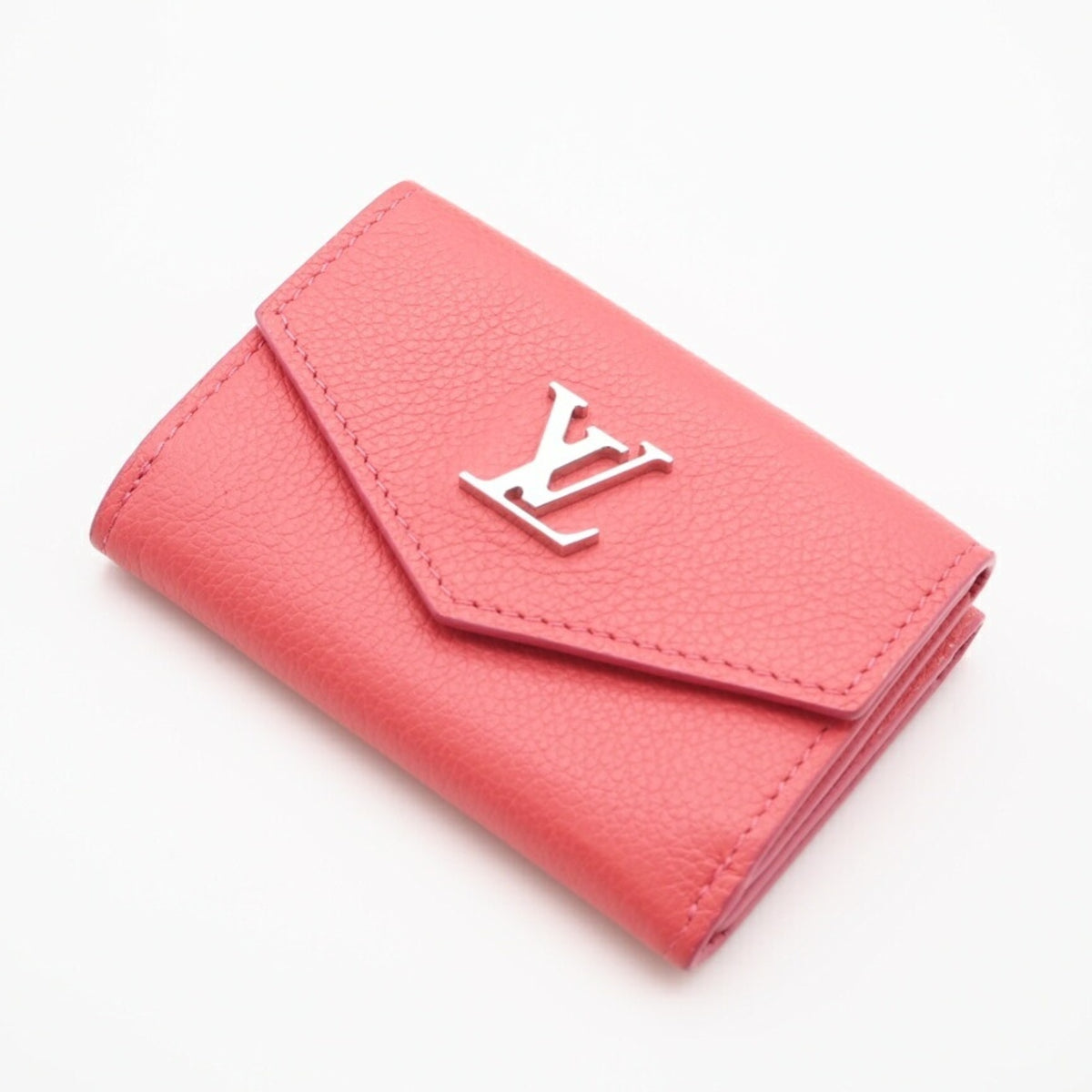Louis Vuitton Pink Leather Wallet (Tri-Fold) (Pre-Owned)