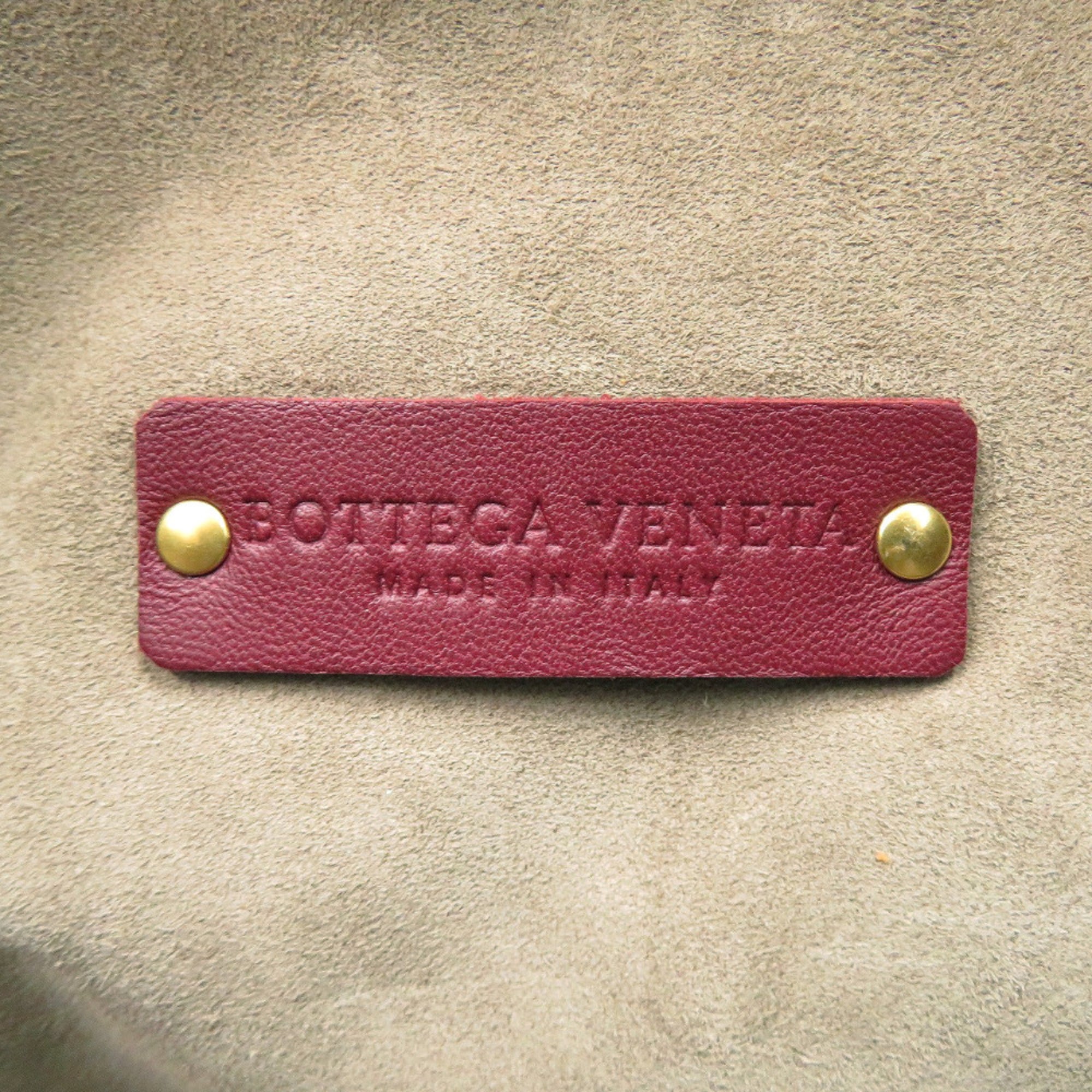 Bottega Veneta Bordeaux Leather Handbag (Pre-Owned)