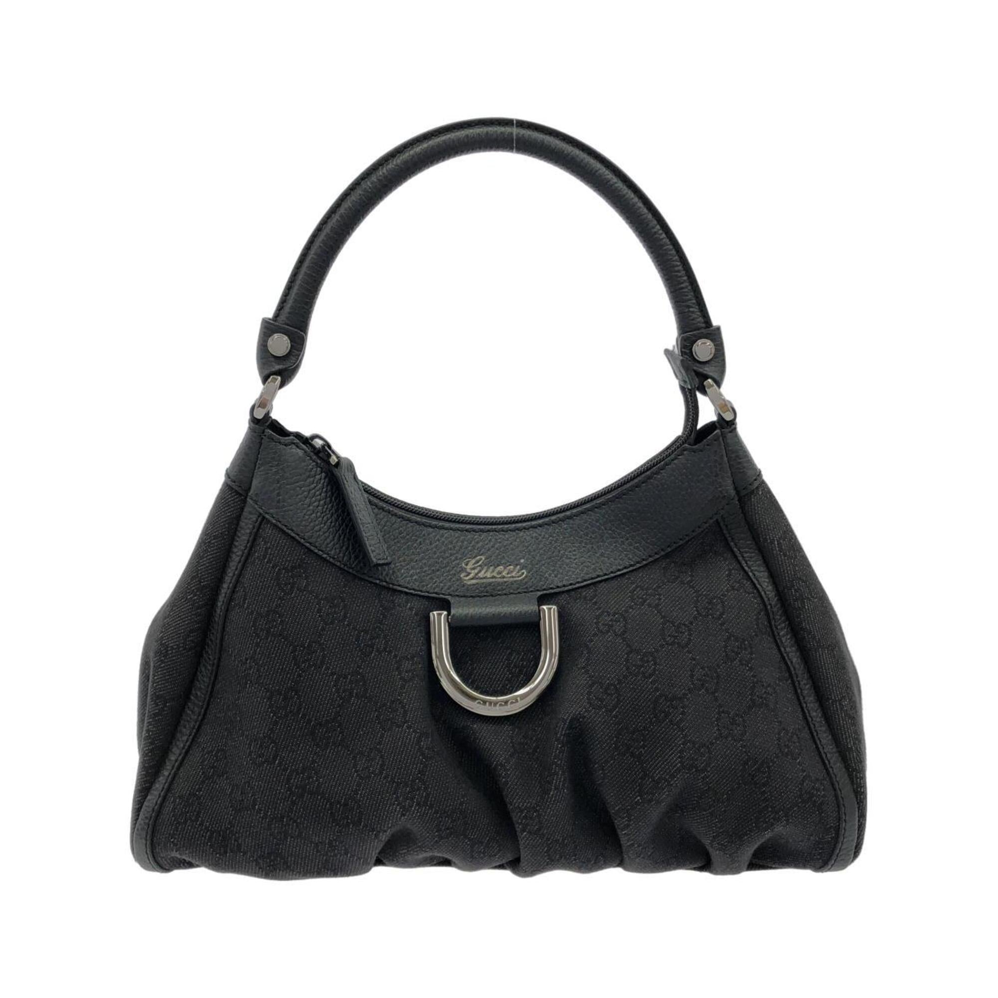 Gucci Black Denim Shoulder Bag (Pre-Owned)