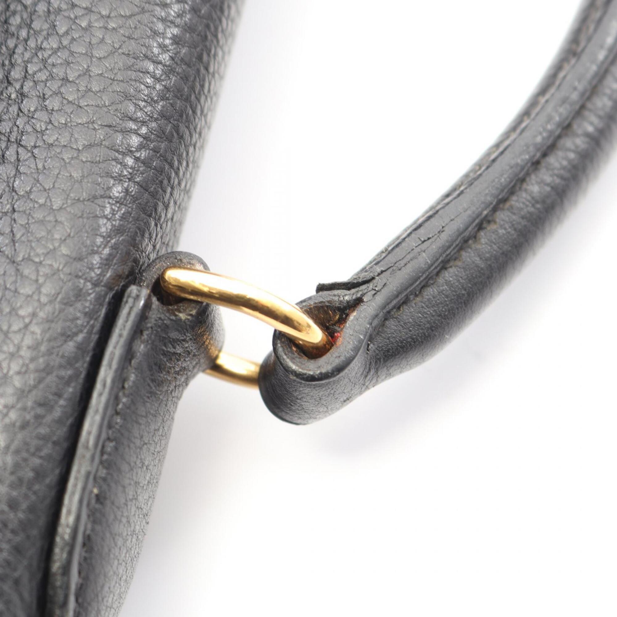 Hermes Black Togo Leather Backpack Handbag (Pre-Owned)