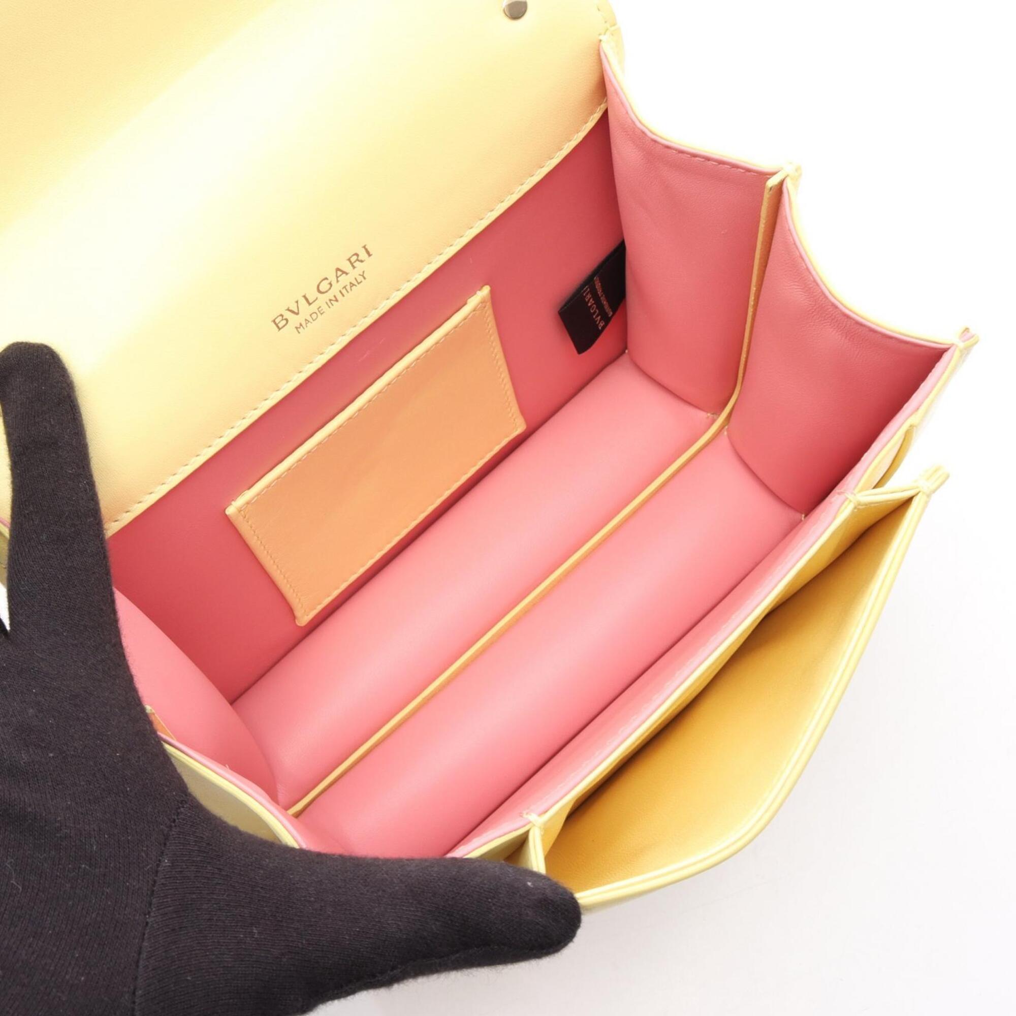 Bvlgari Yellow Leather Handbag (Pre-Owned)