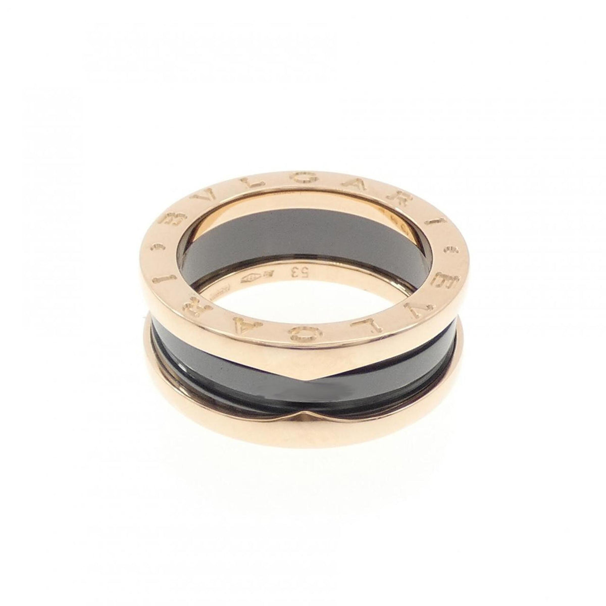 Bvlgari Pink Gold (18K) Ceramic Band Ring (Pre-Owned)