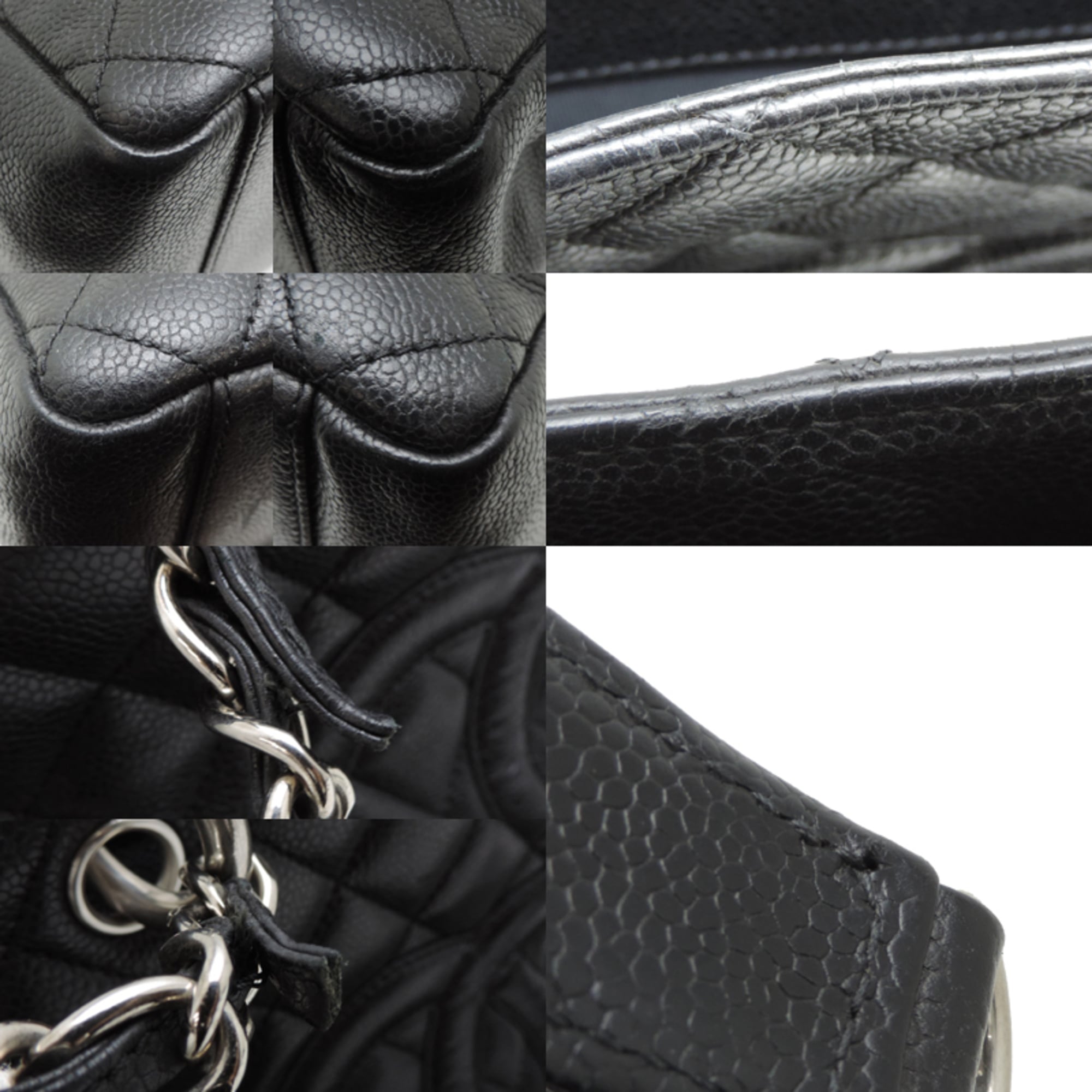 Chanel Black Grained Calfskin Tote Bag (Pre-Owned)
