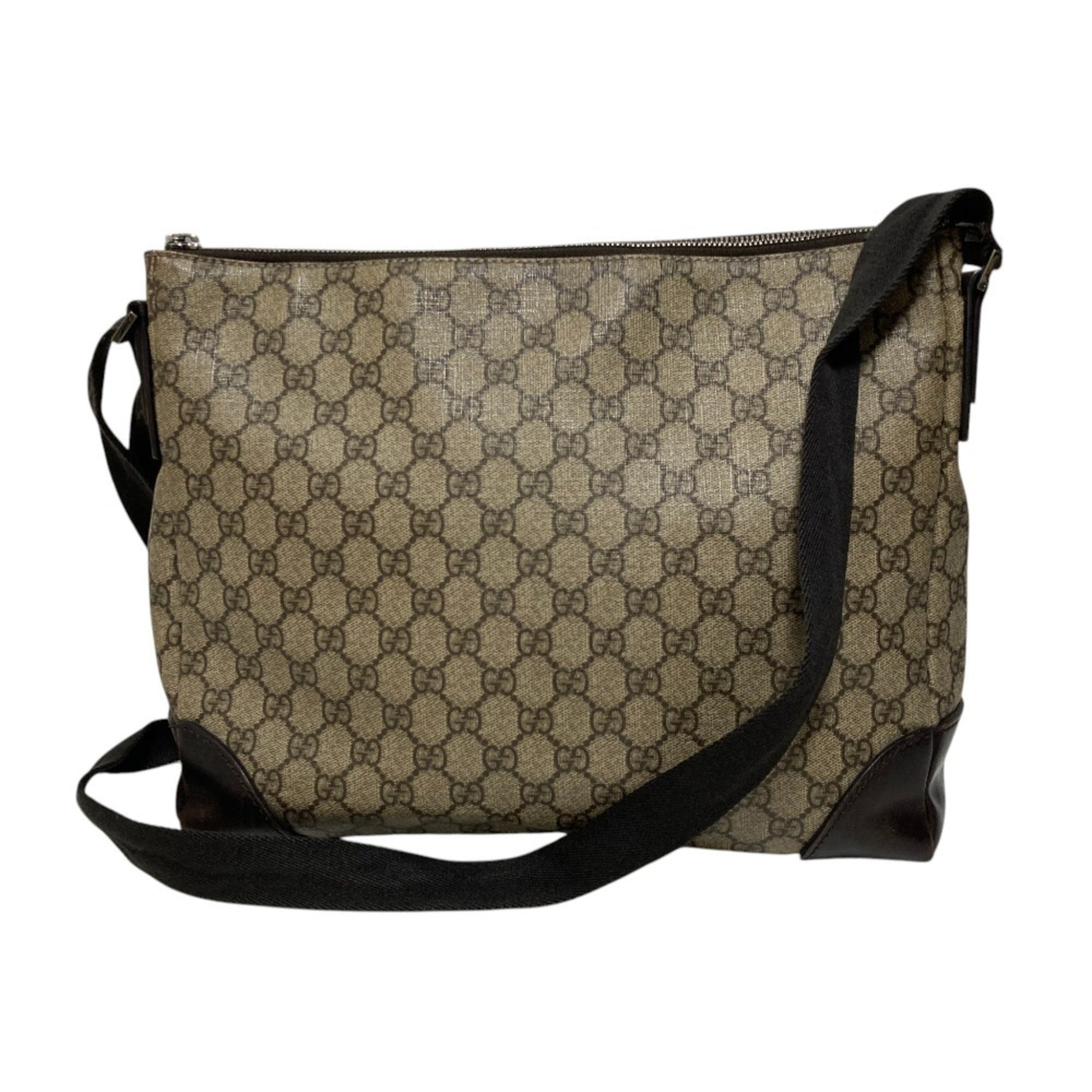 Gucci Brown Gg Supreme Shoulder Bag (Pre-Owned)
