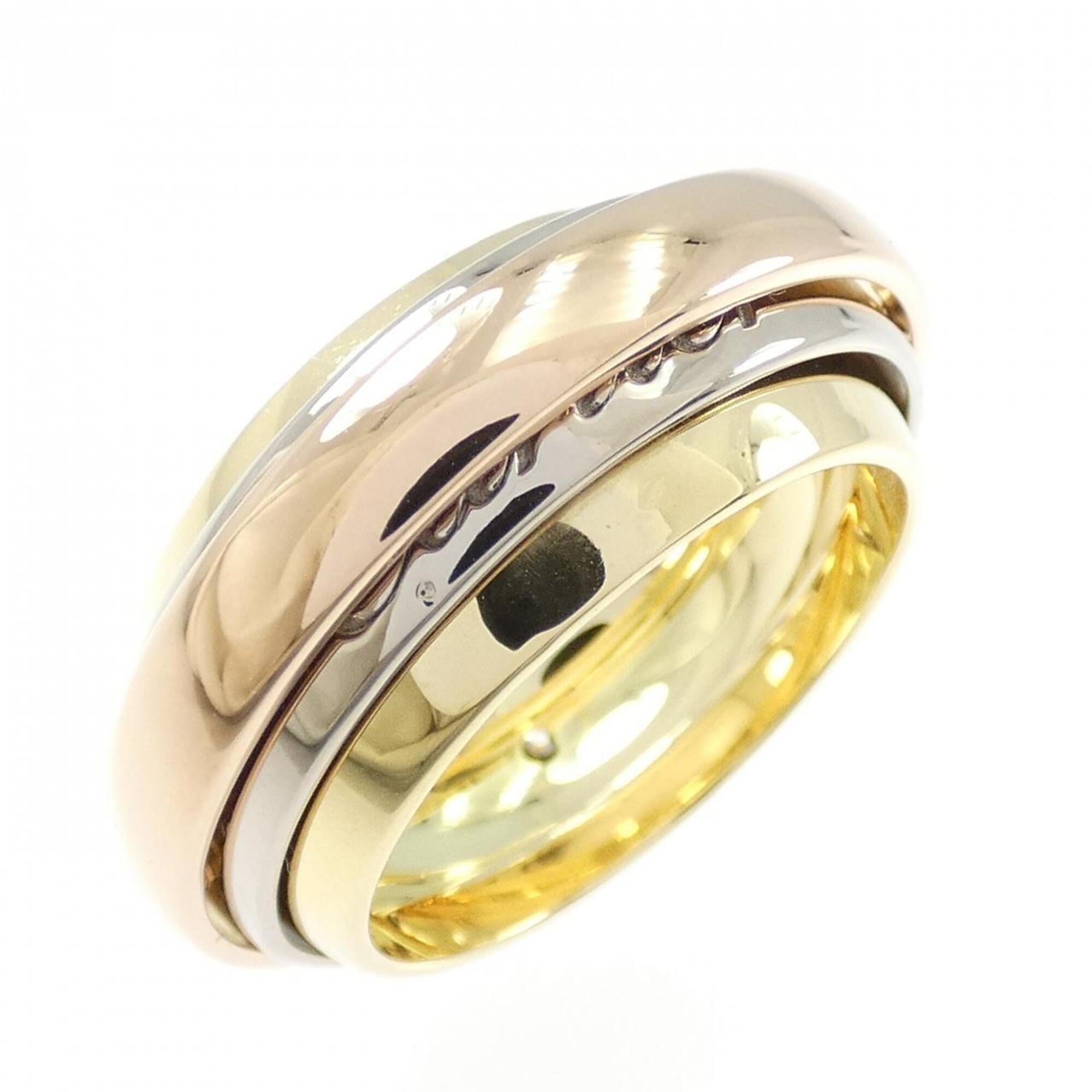 Cartier Trinity Pink White Yellow Band Ring (Pre-Owned)