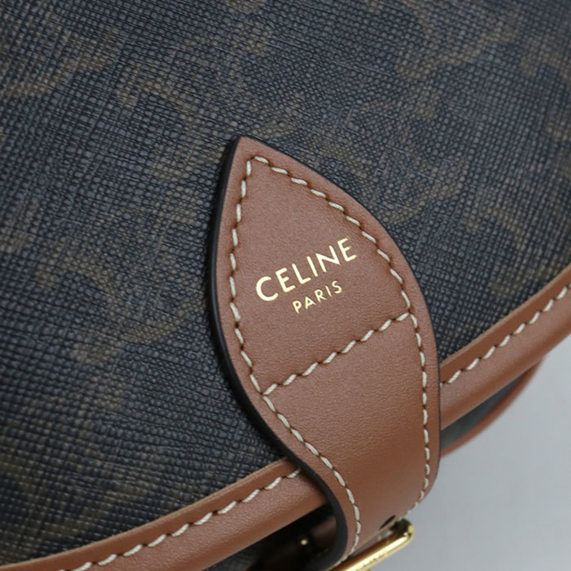 Celine Brown Pvc Shoulder Bag (Pre-Owned)