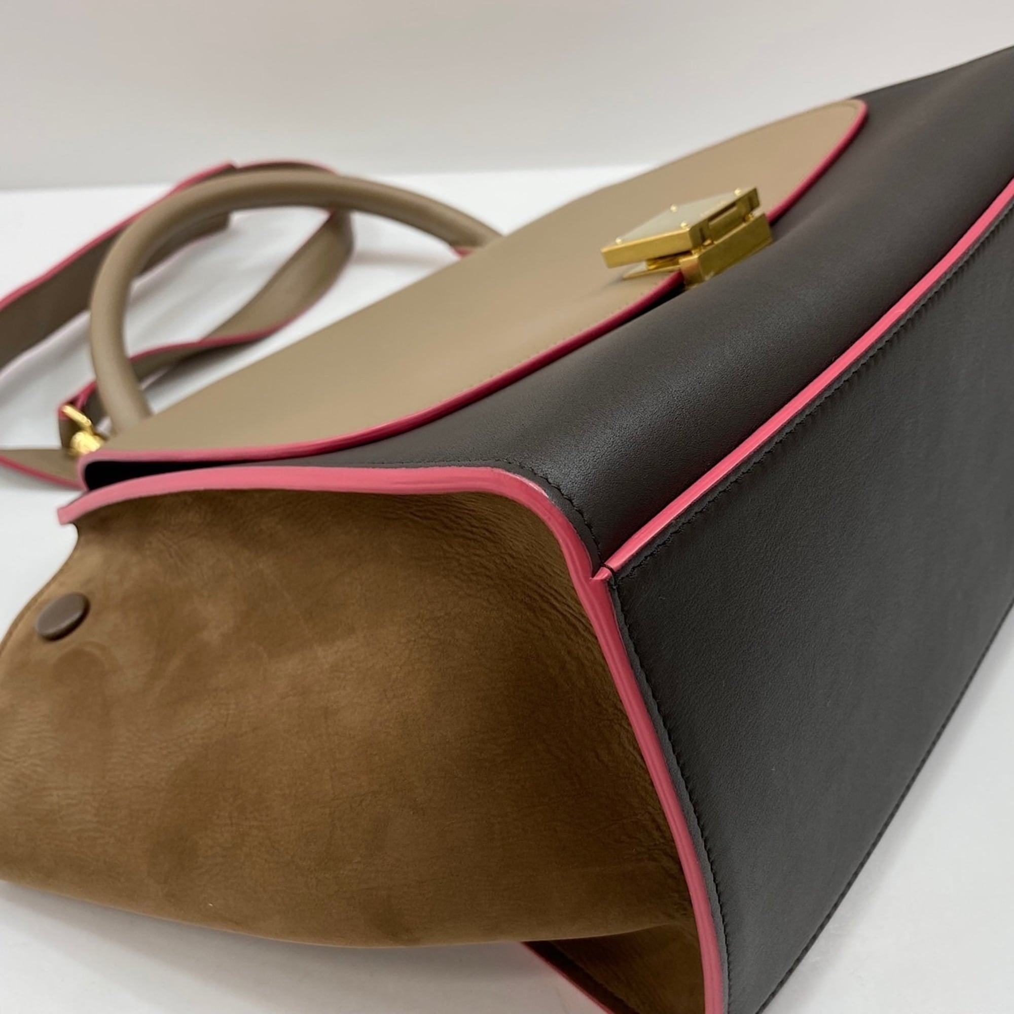 Celine Trapeze Brown Handbag (Pre-Owned)