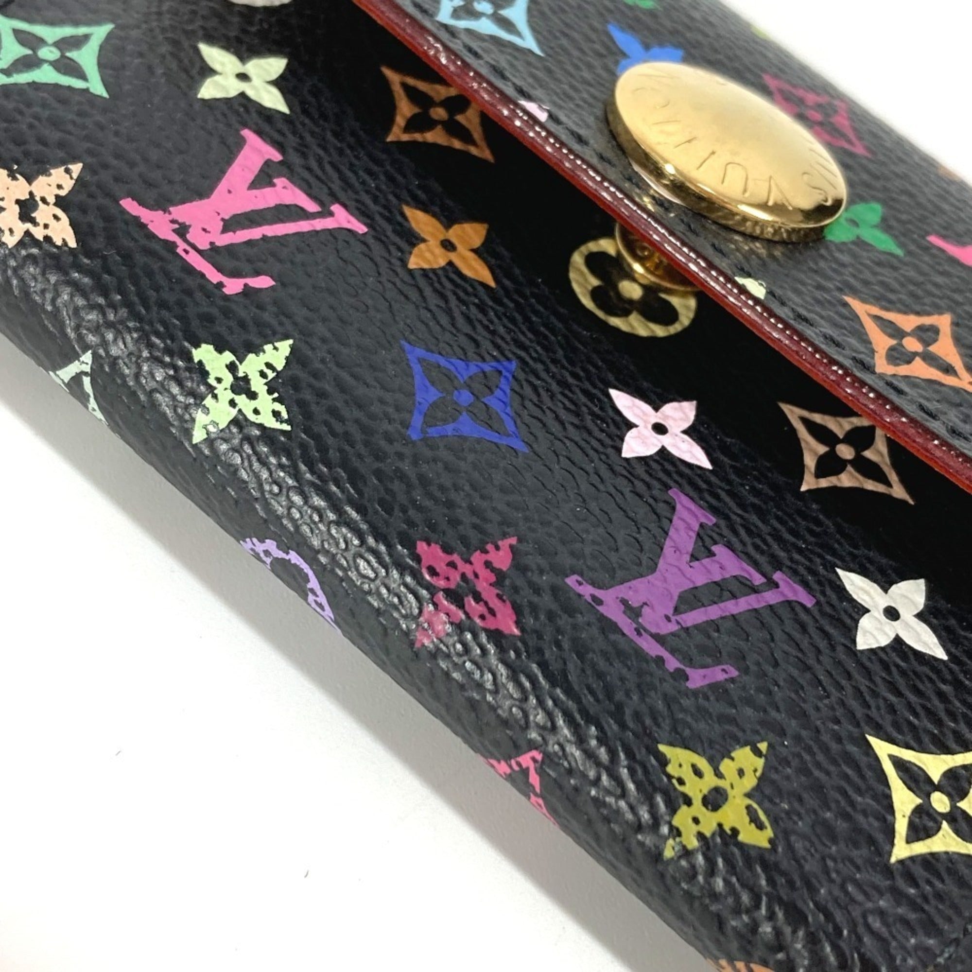 Louis Vuitton Black Noir Monogram Multicolore Coin Purse/Coin Case (Pre-Owned)