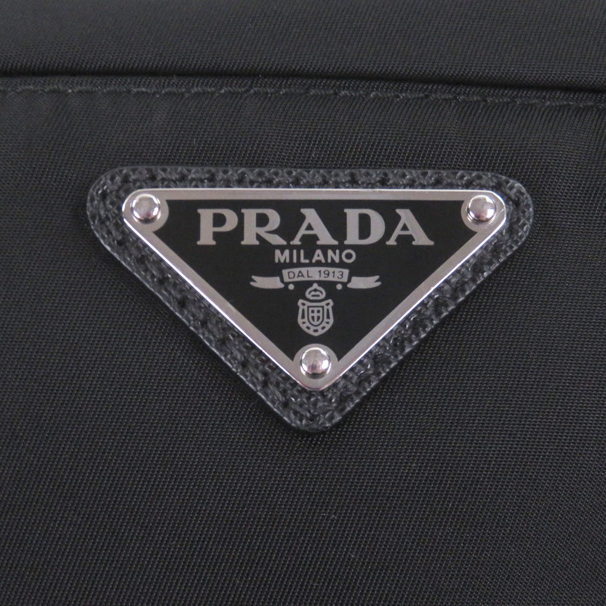 Prada Black Pouch Shoulder Bag Sling Bag (Pre-Owned)