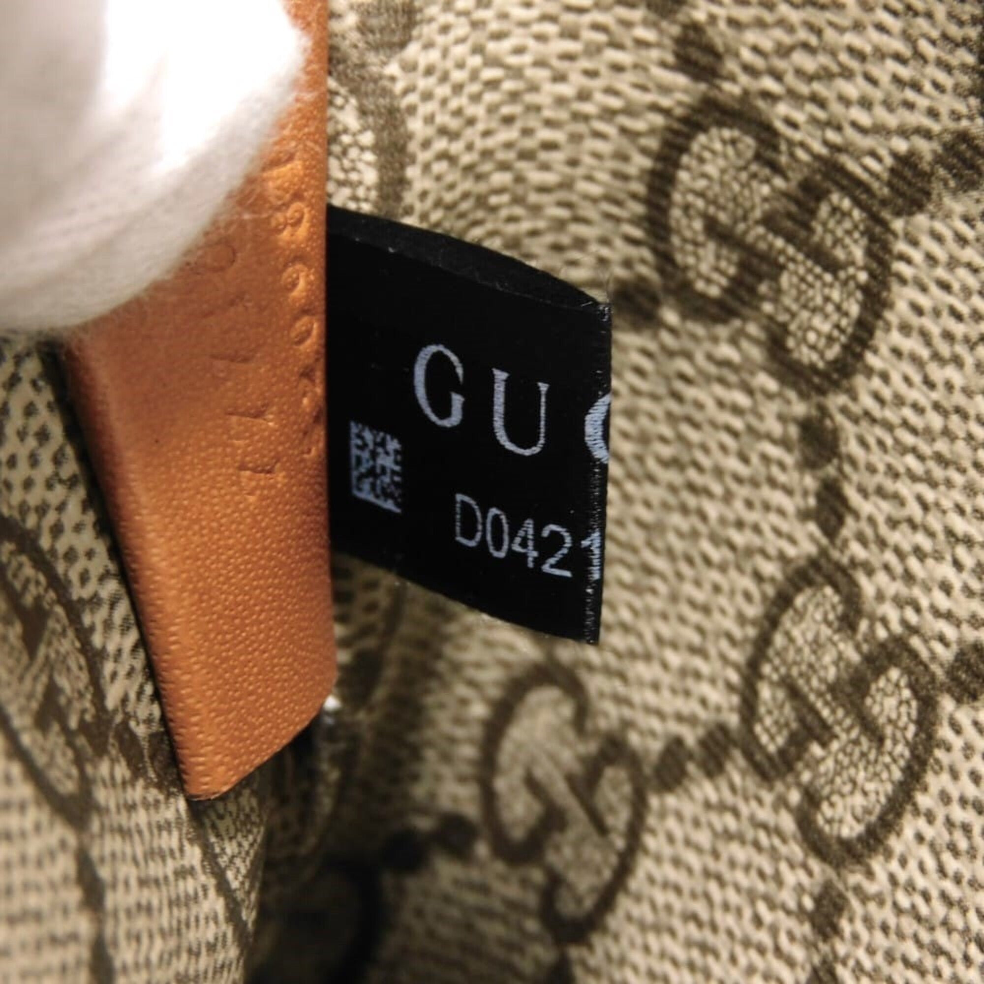 Gucci Beige Linen Clutch Bag Pouch (Pre-Owned)