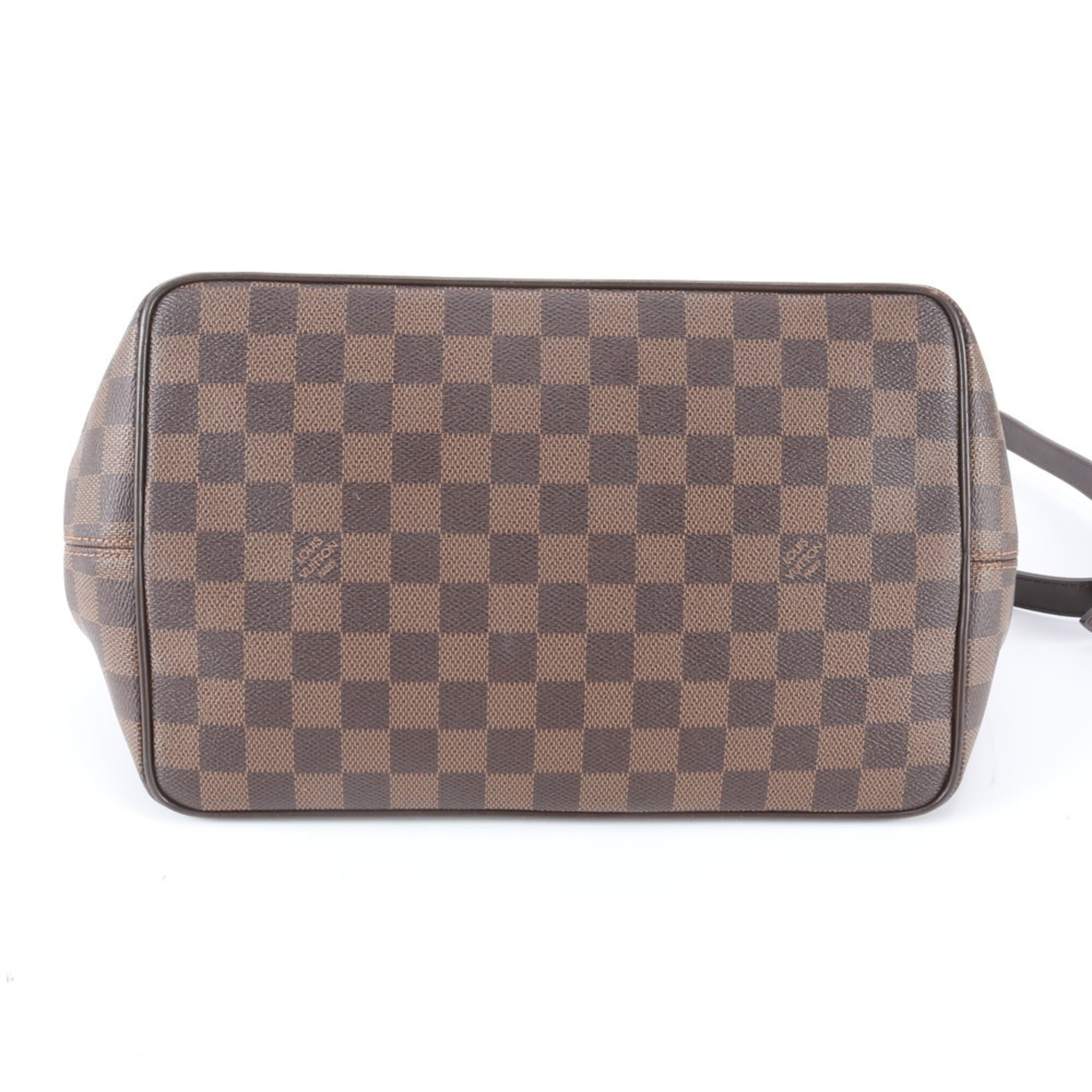 Louis Vuitton Brown Damier Canvas Coated Canvas Leather Handbag Shoulder Bag (Pre-Owned)