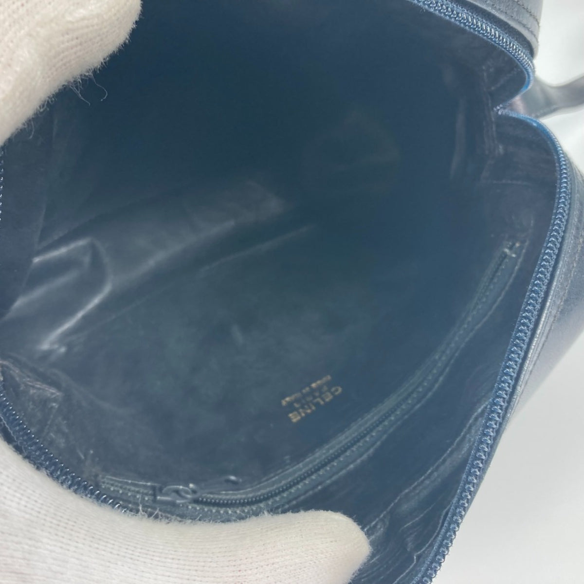 Celine Black Leather Pochette Shoulder Bag (Pre-Owned)