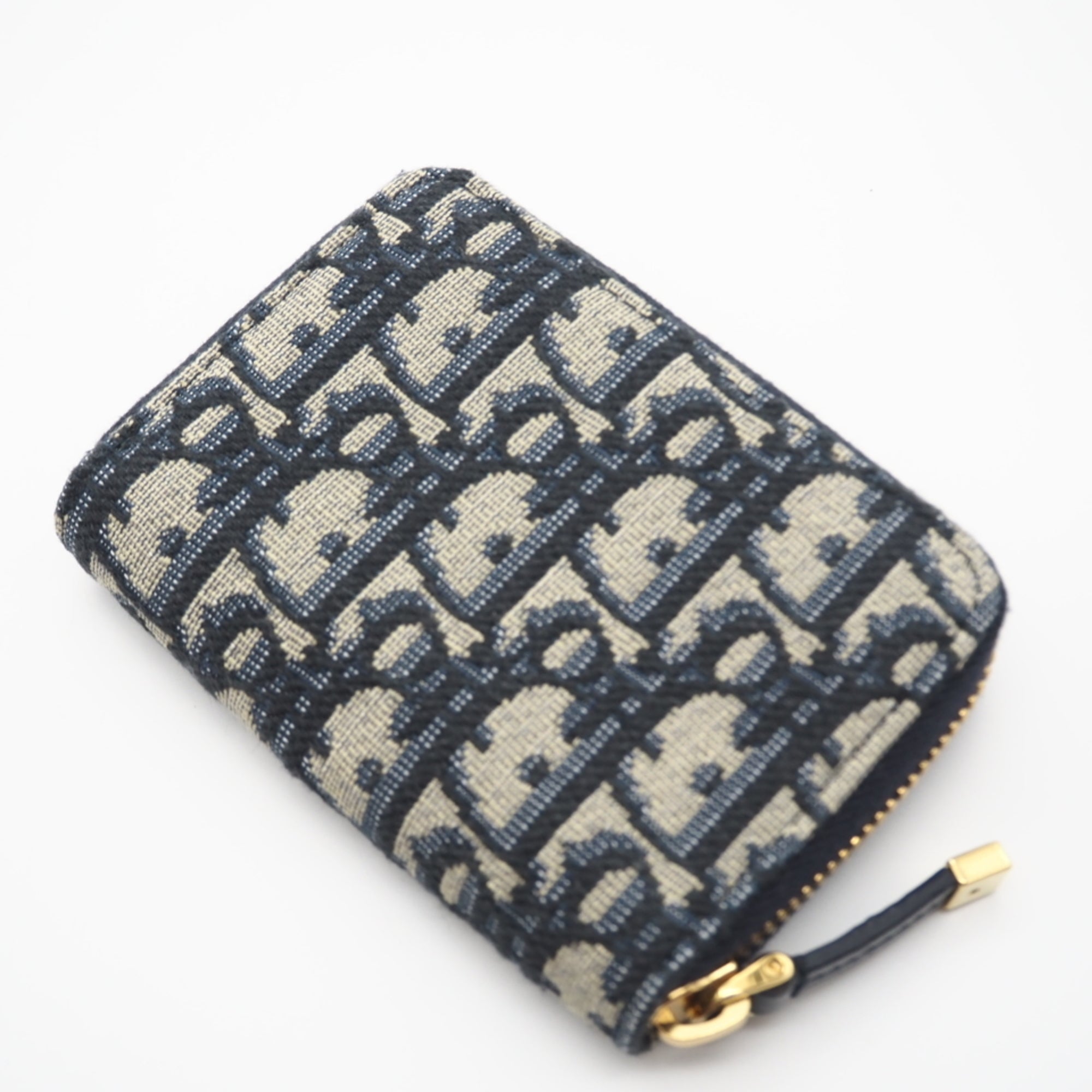 Christian Dior Cotton Leather Coin Purse/Coin Case (Pre-Owned)