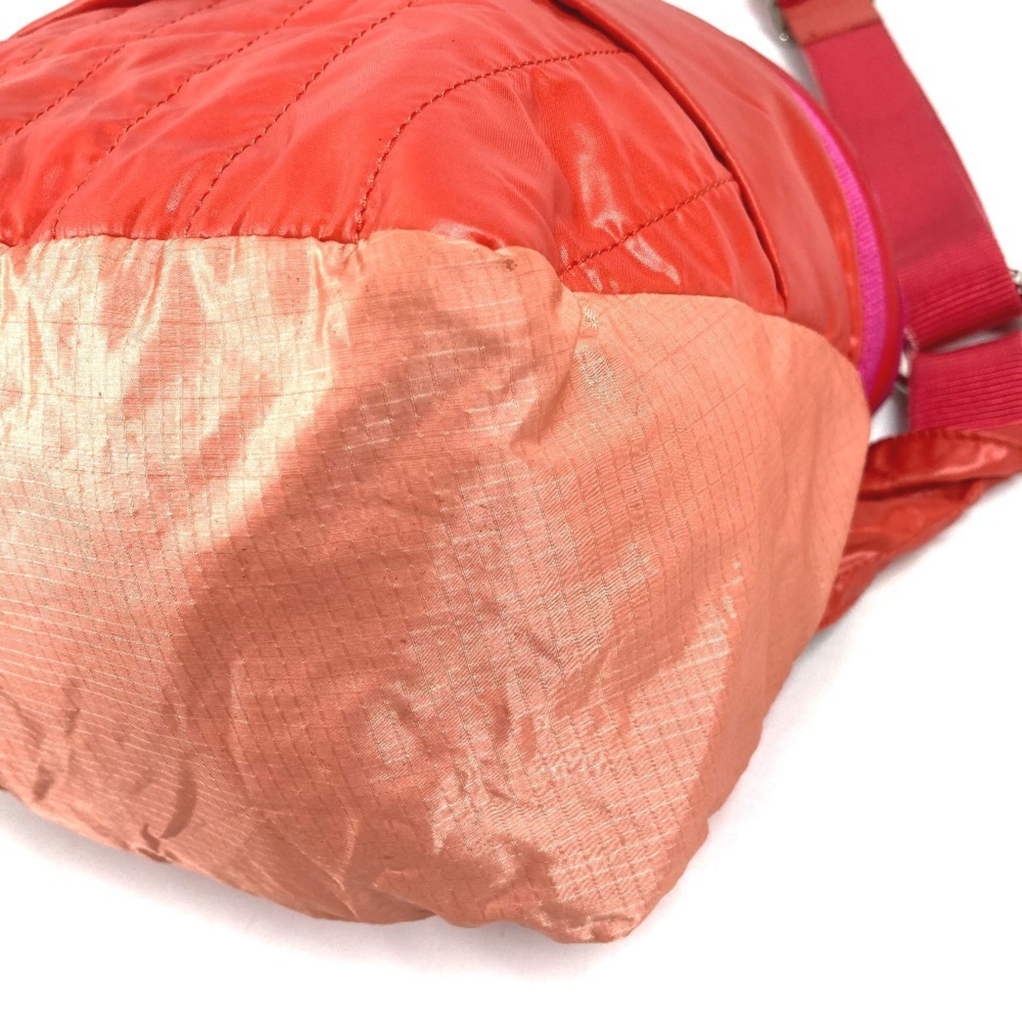 Chanel Pink Red Color Nylon (Pre-Owned)