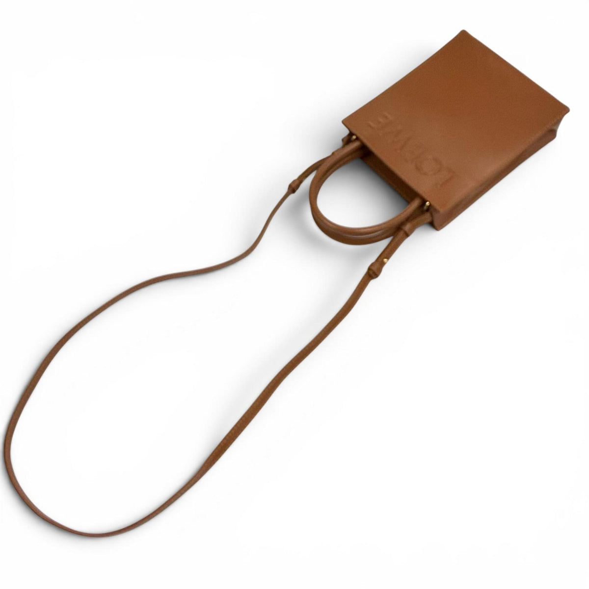 Loewe Leather Shoulder Bag Tote Bag (Pre-Owned)