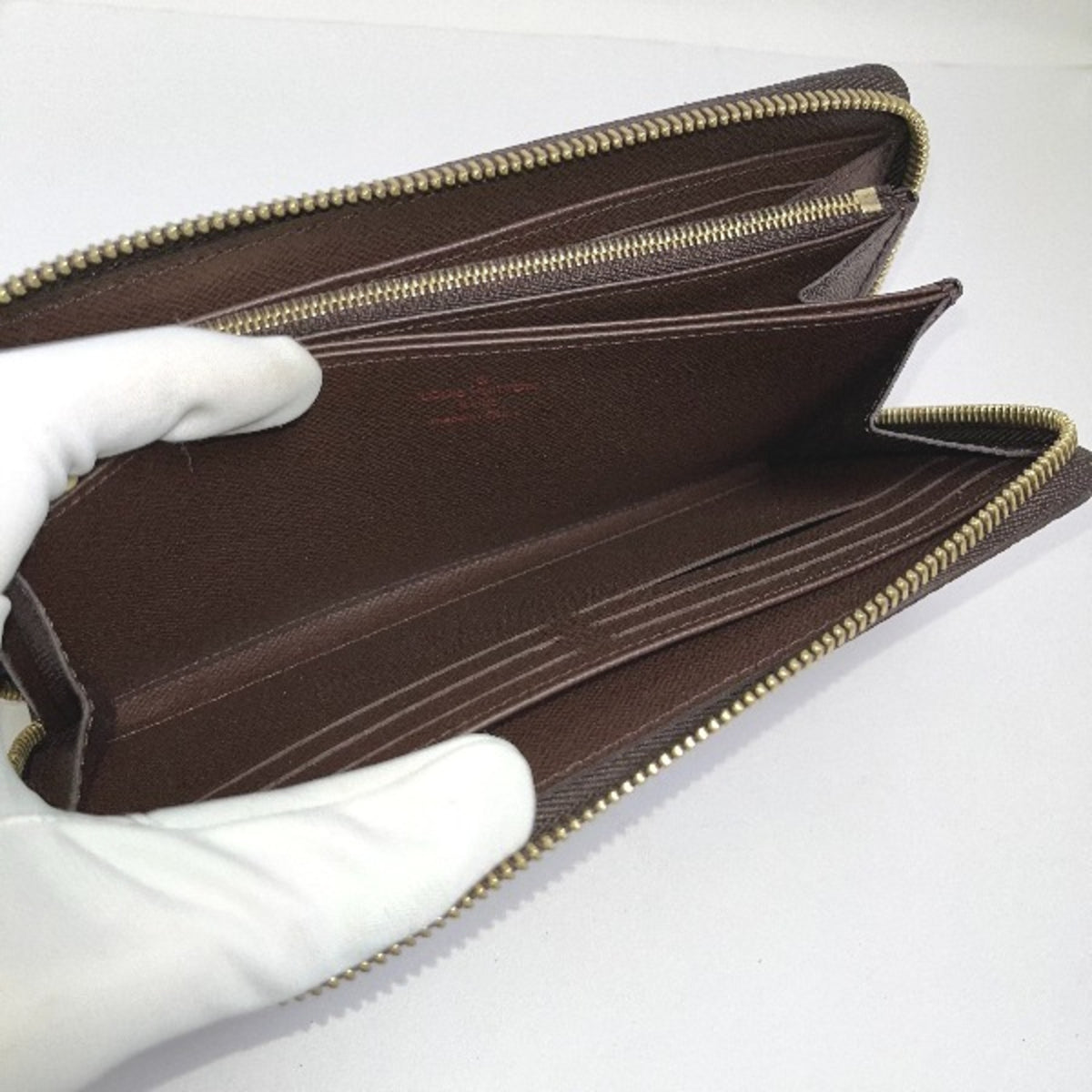 Louis Vuitton Brown Damier Canvas Long Wallet (Bi-Fold) (Pre-Owned)