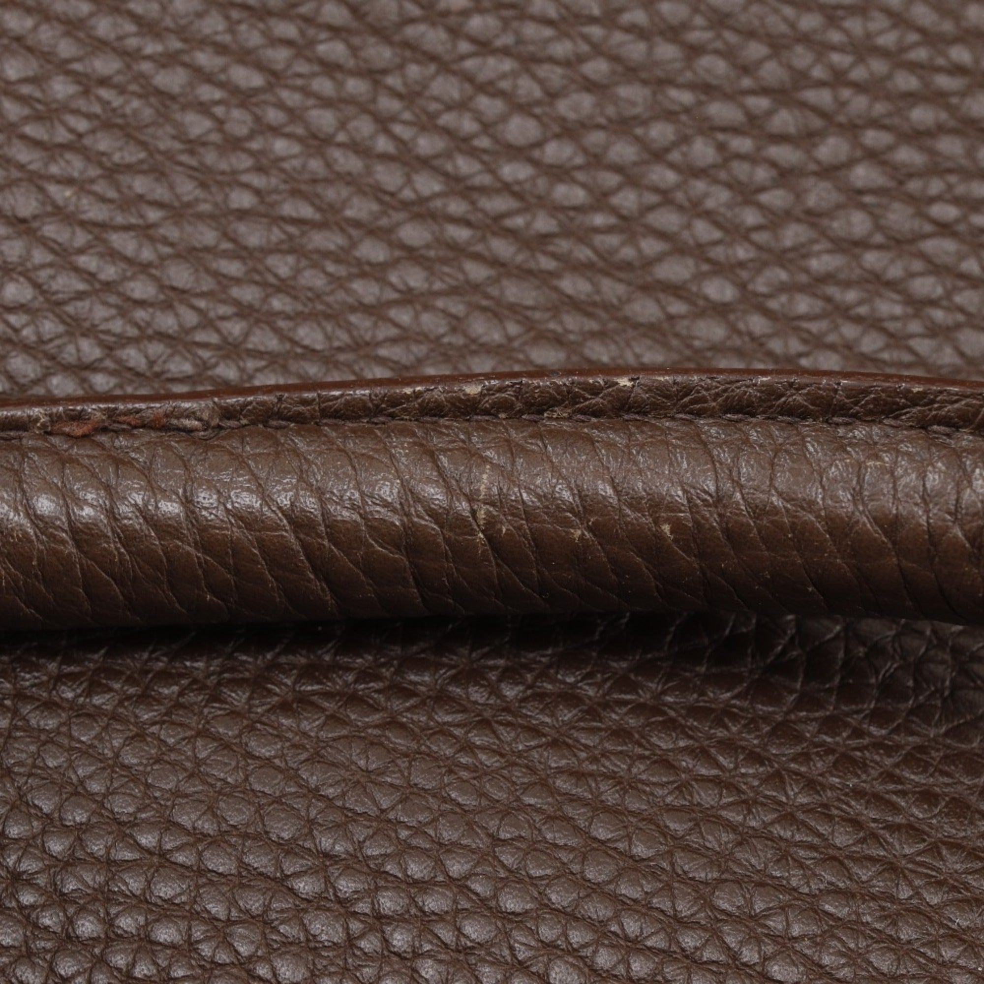 Prada Brown Nylon Leather Handbag Tote Bag (Pre-Owned)