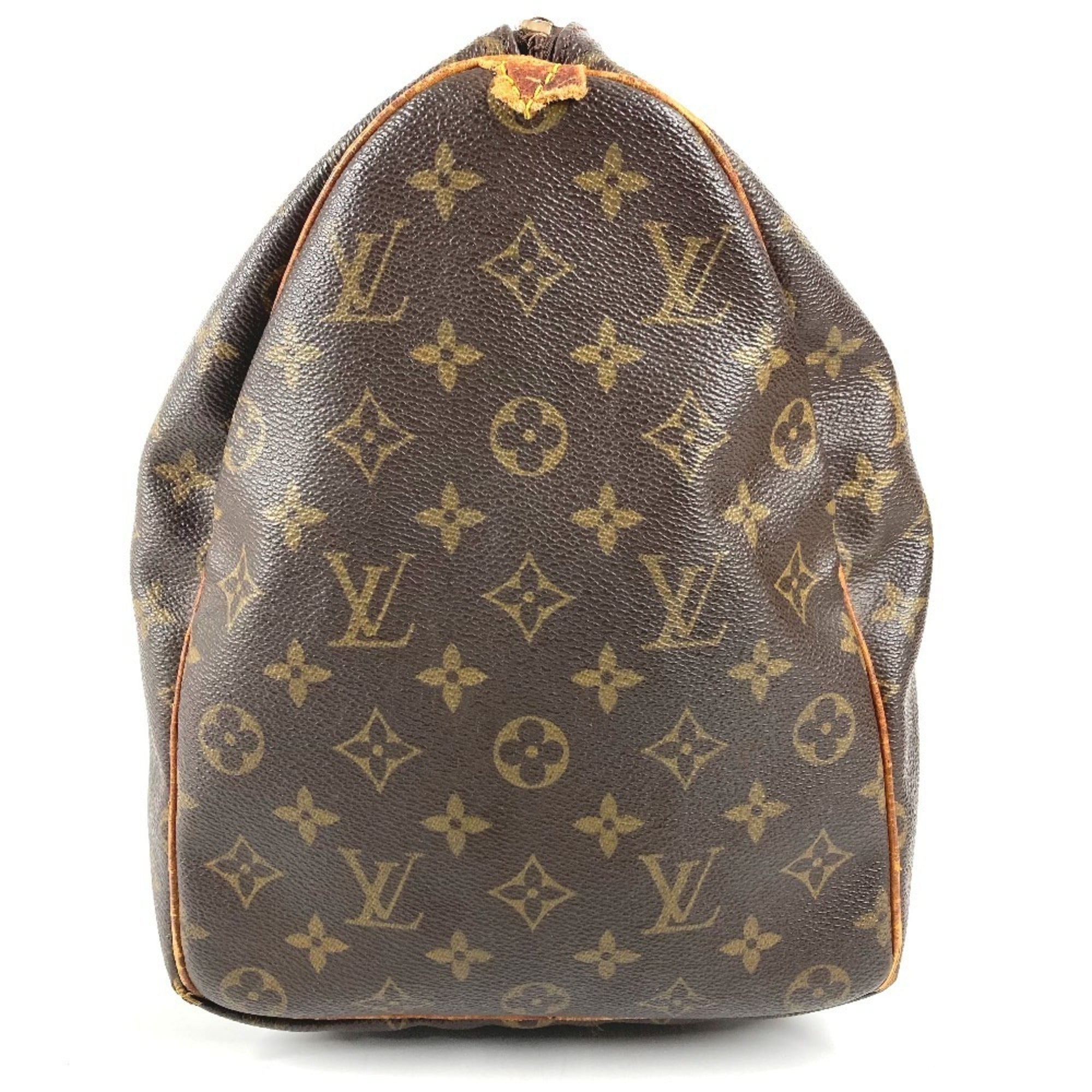 Louis Vuitton Brown Galle Monogram Monogram Boston Bag Handbag (Pre-Owned)