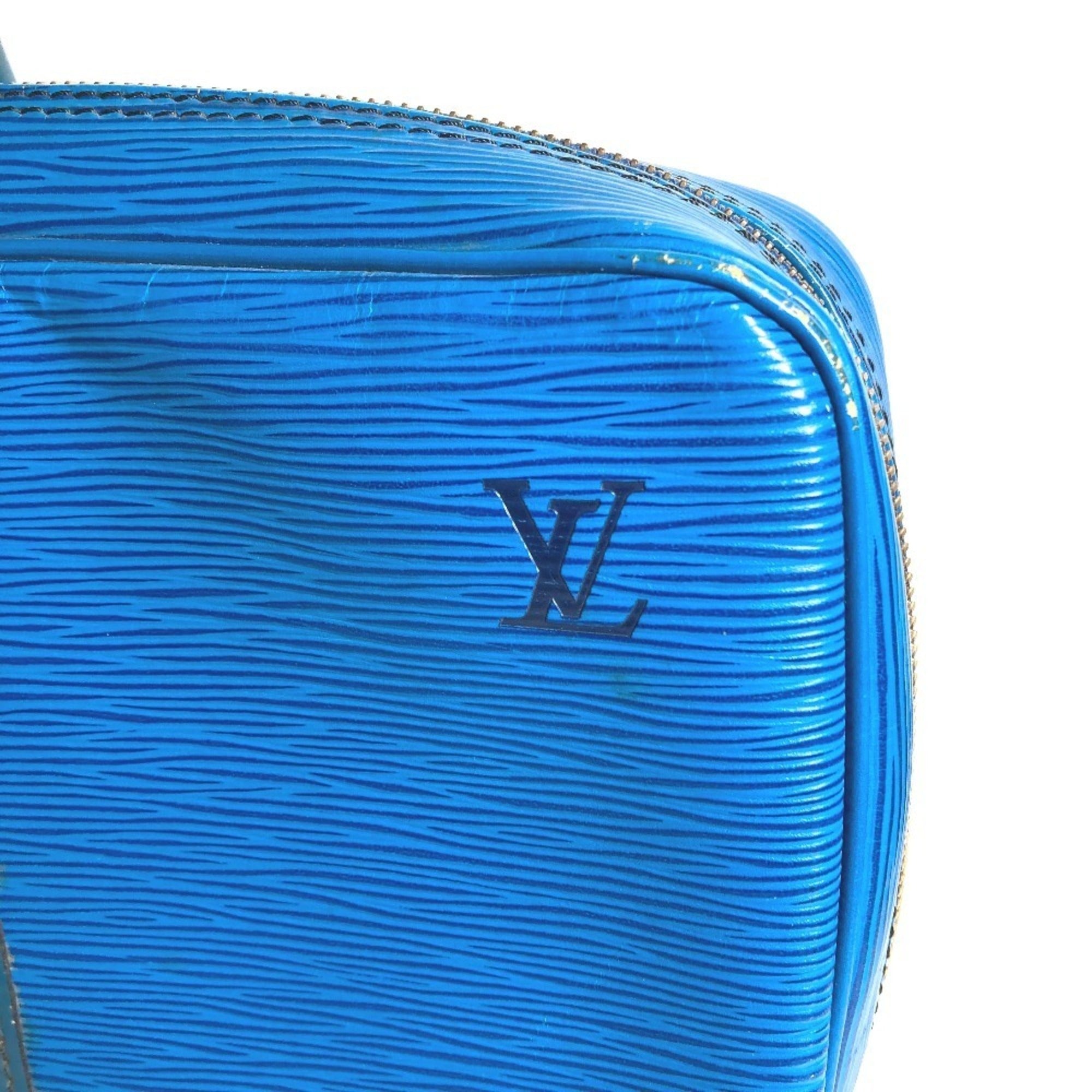Louis Vuitton Blue Toledo Blue Epi Leather Briefcase Handbag Tote Bag (Pre-Owned)