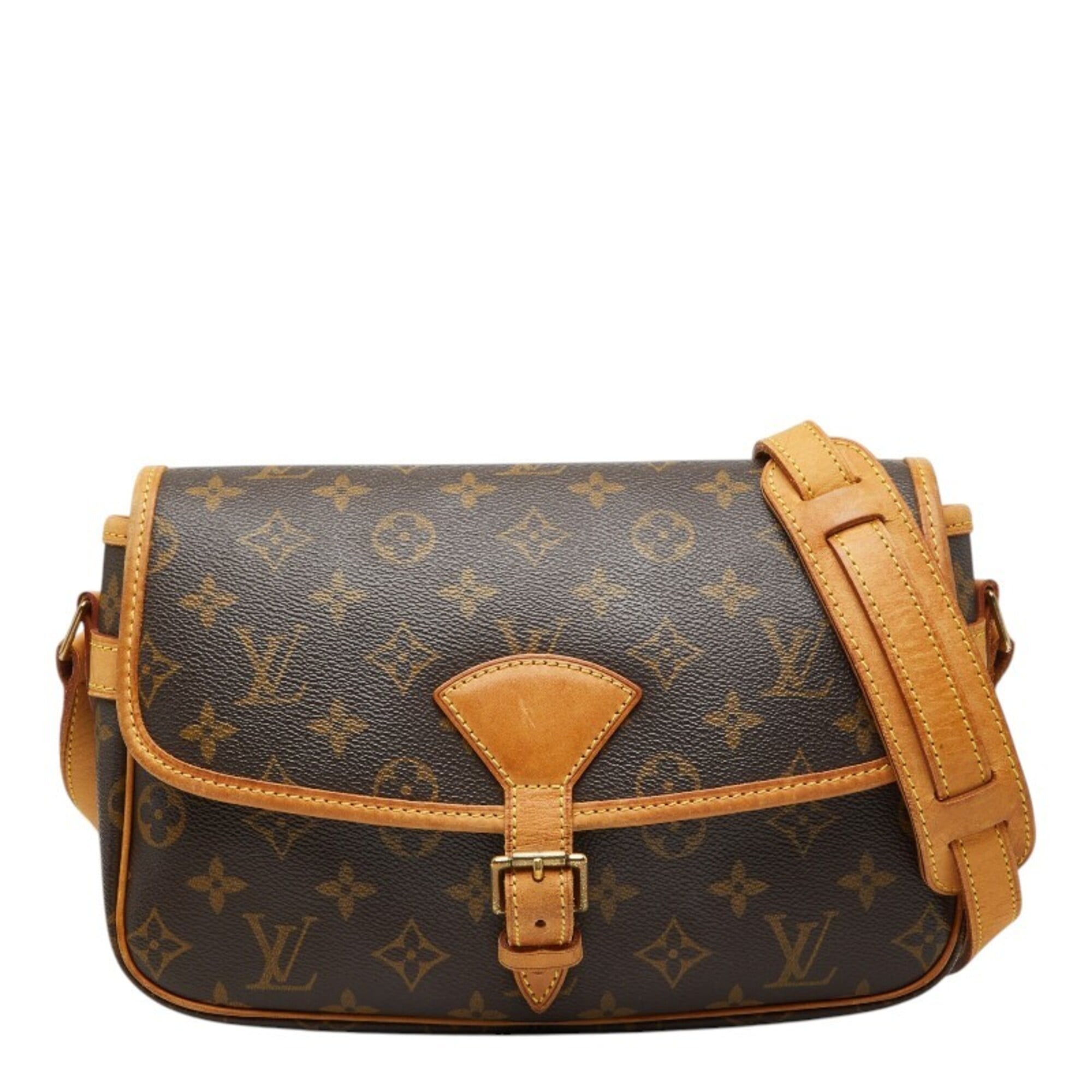 Louis Vuitton Brown Pvc Leather Shoulder Bag (Pre-Owned)