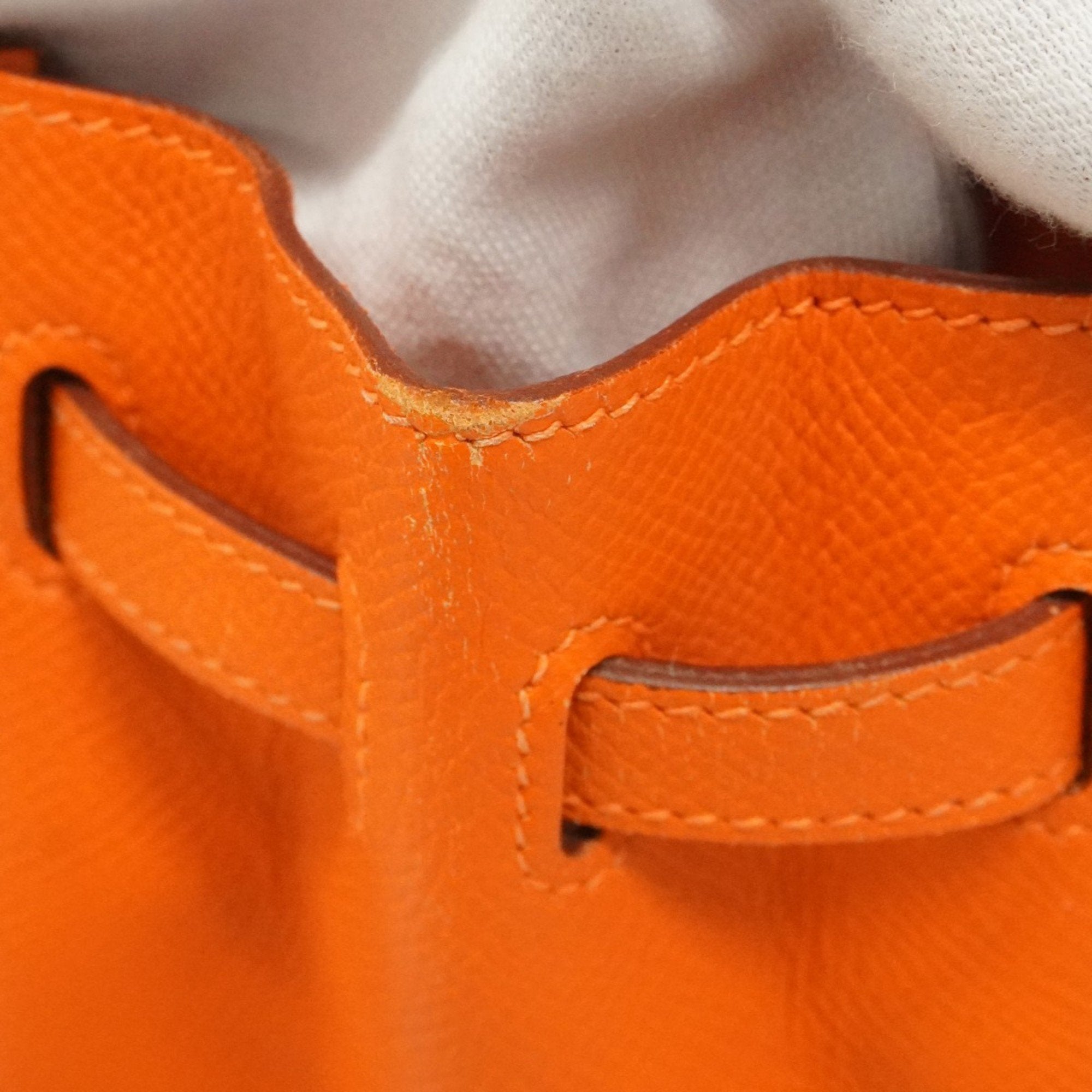 Hermes Orange Epsom Leather Handbag (Pre-Owned)
