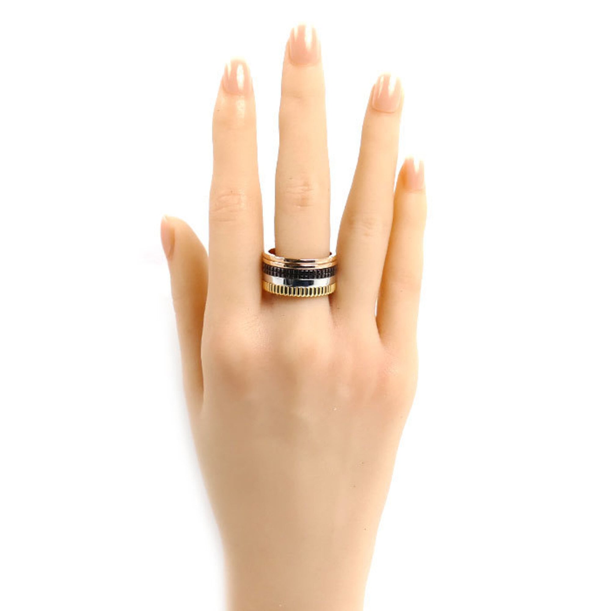 Boucheron Yellow Gold (18K) Pink Gold (18K) White Gold (18K) Band Ring (Pre-Owned)