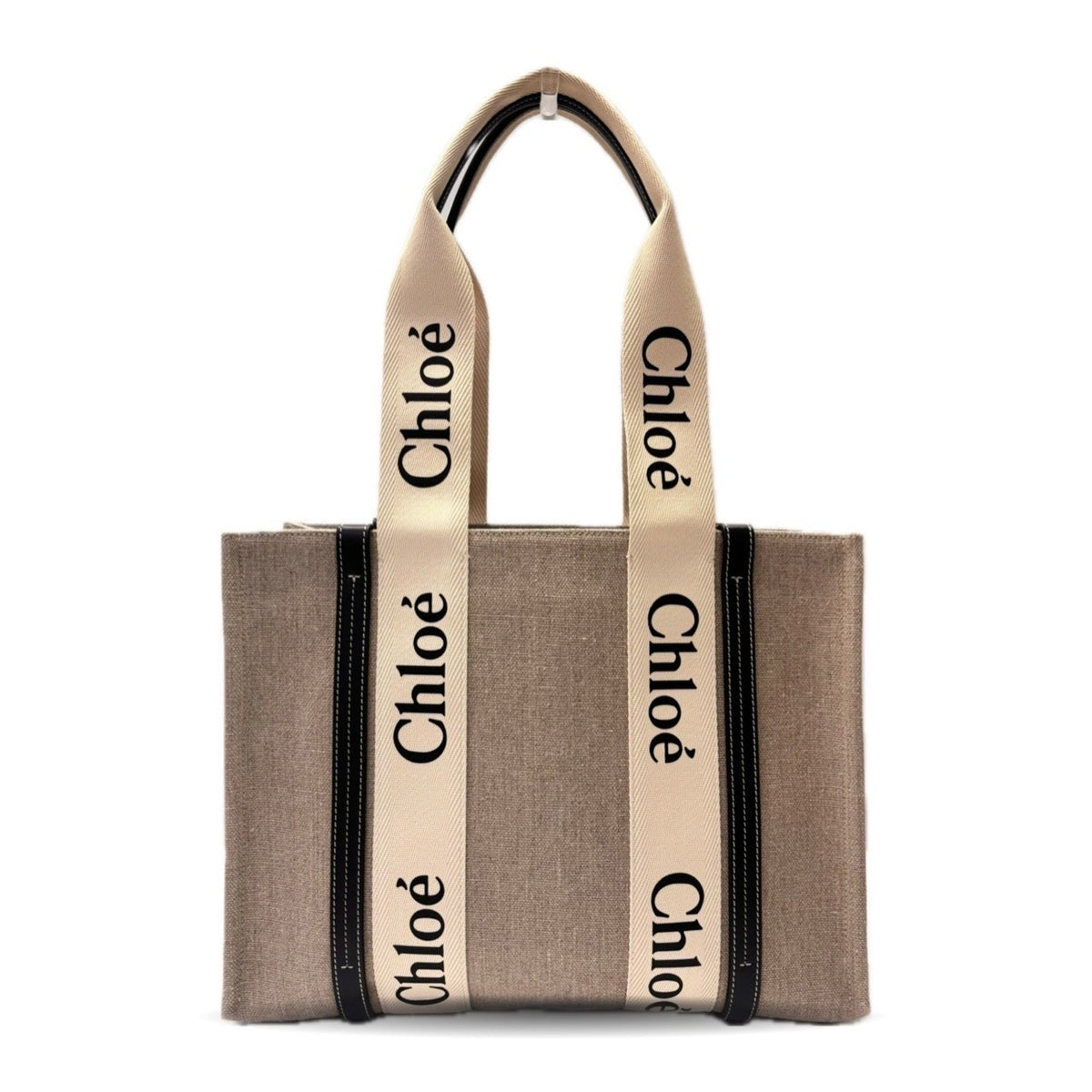 Chloé Beige Canvas Tote Bag (Pre-Owned)