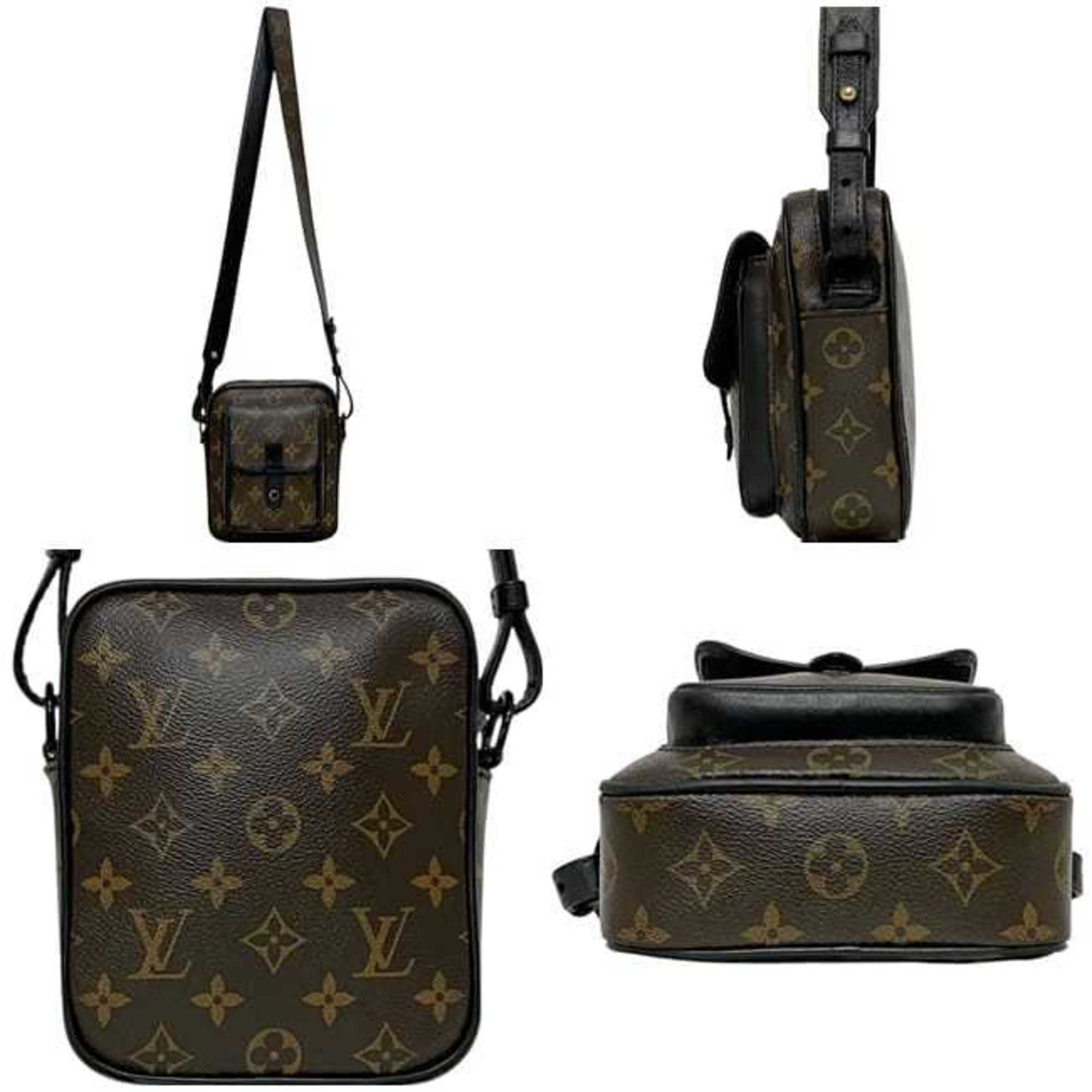 Louis Vuitton Black Brown Monogram Monogram Pochette Shoulder Bag (Pre-Owned)